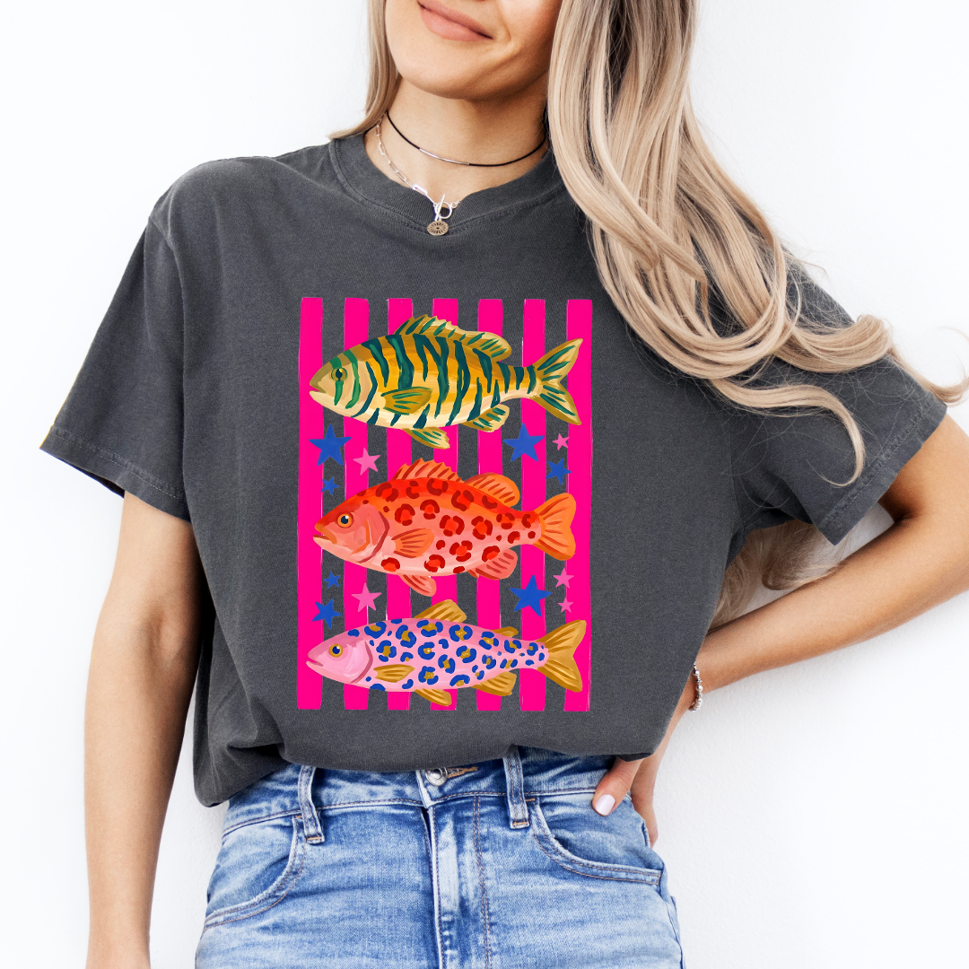 Preppy Fish Graphic Tee