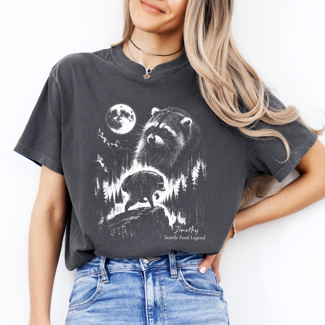 Jimothy Raccoon Seattle Feral Legend Tee
