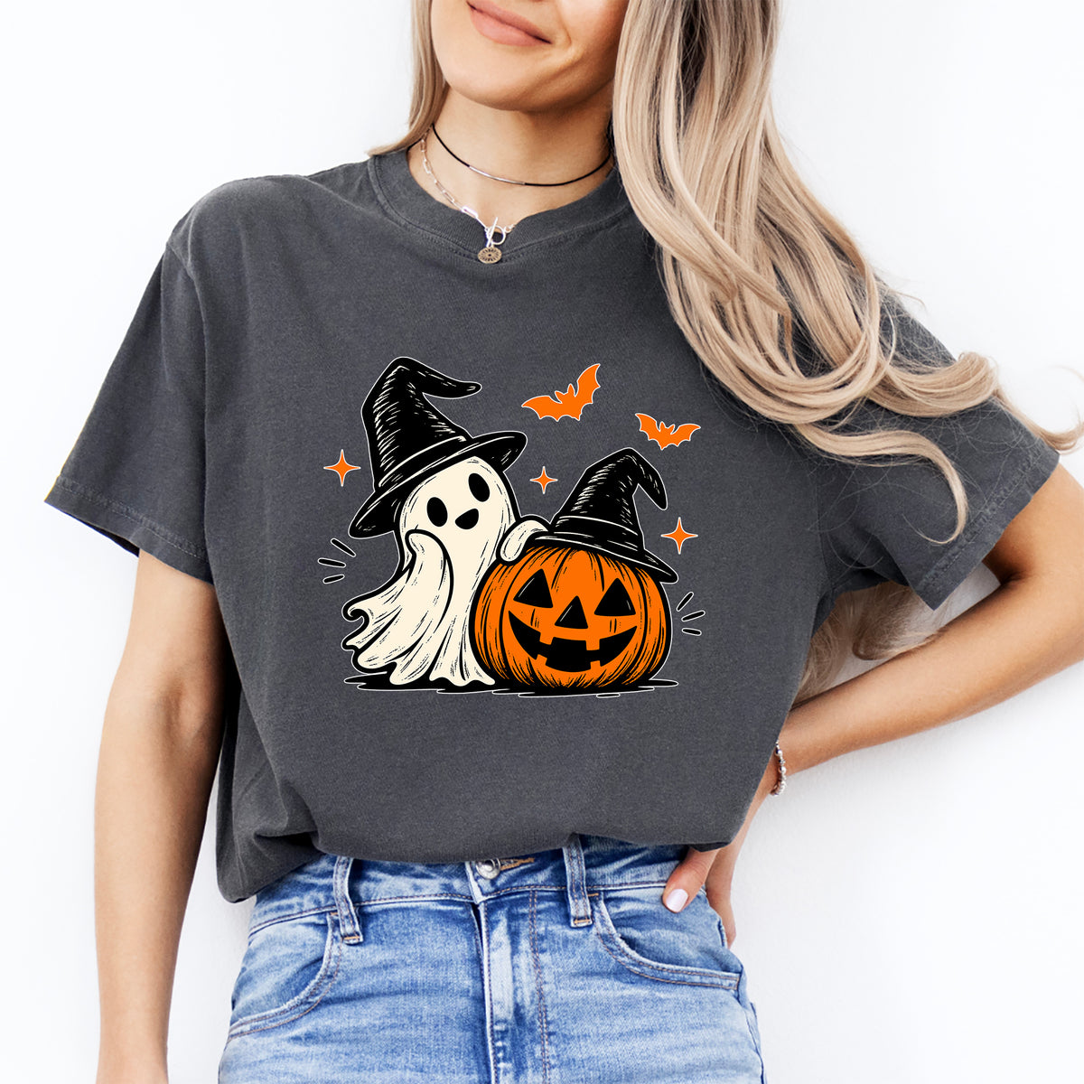 Spooky Ghost Pumpkin Tee