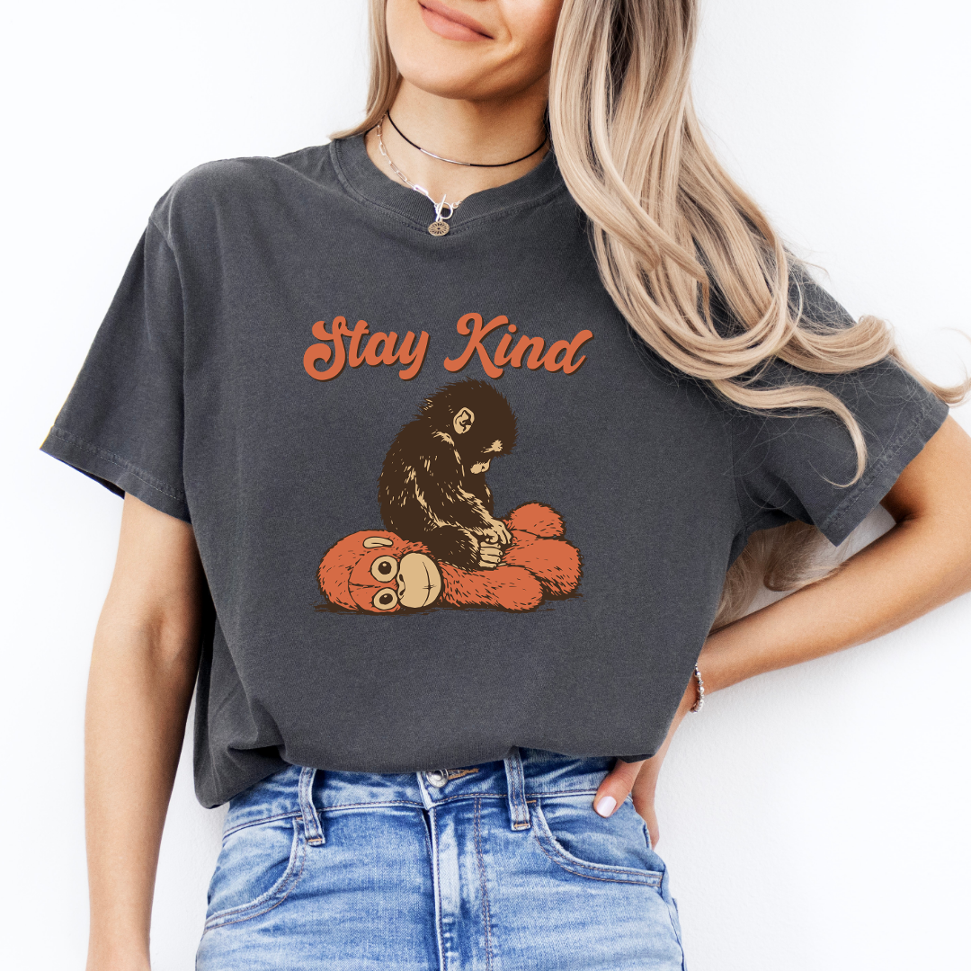 Stay Kind Punch Baby Monkey Tee