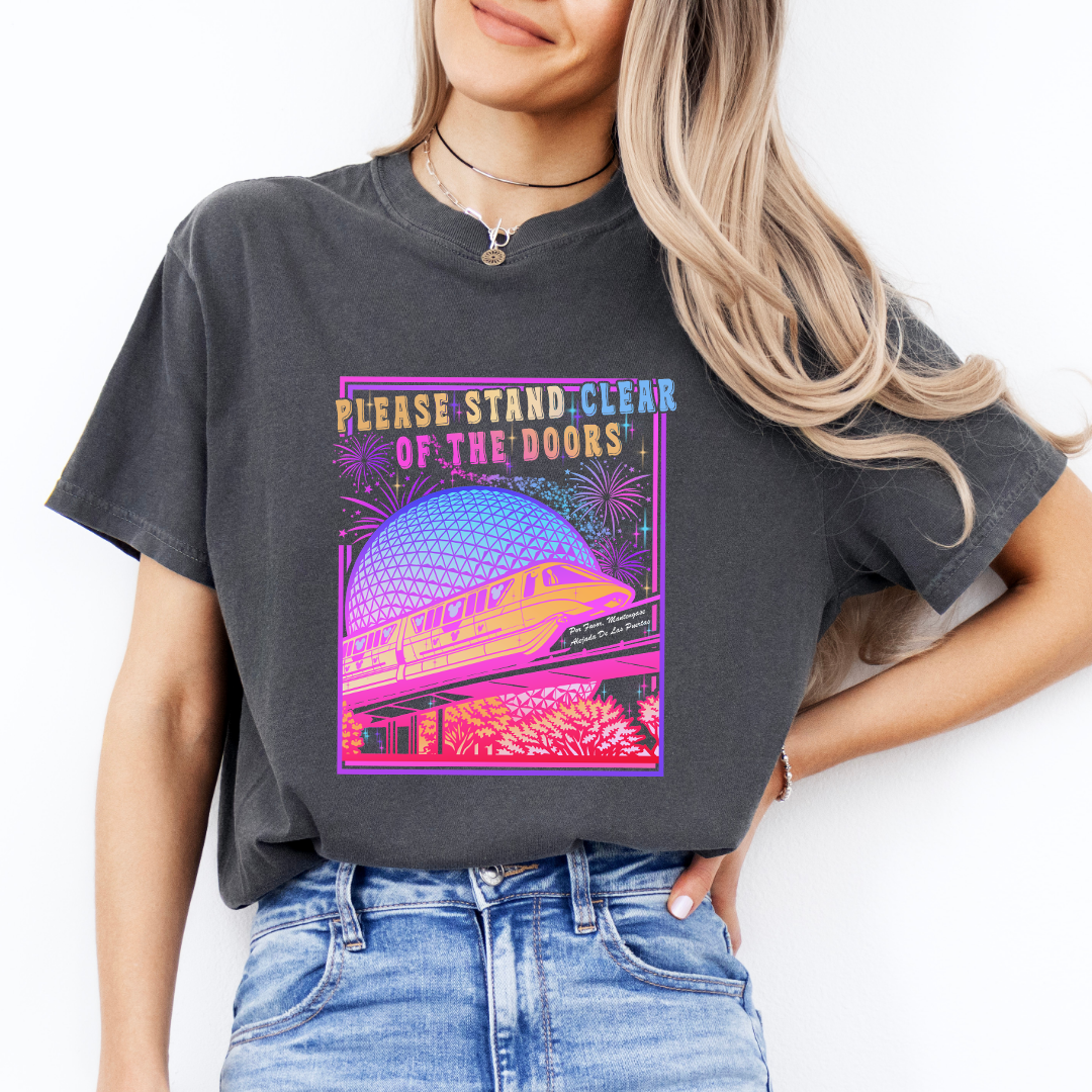 Retro Please Stand Clear of the Doors Tee