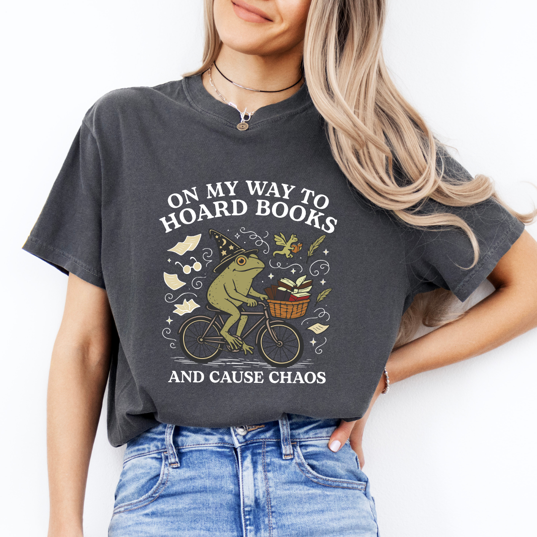 On My Way To Hoard Books Tee