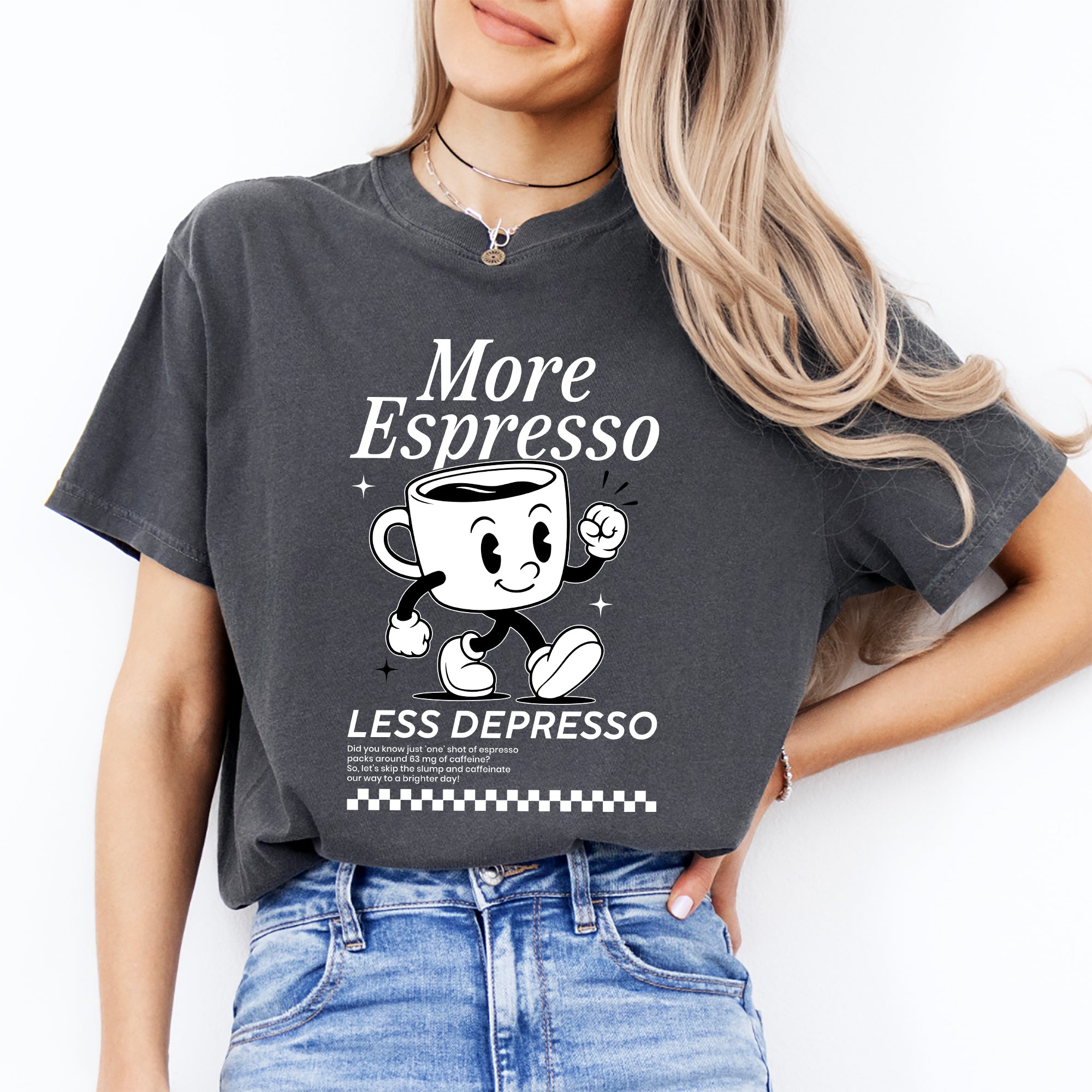 Camiseta «Más espresso, menos depresión»