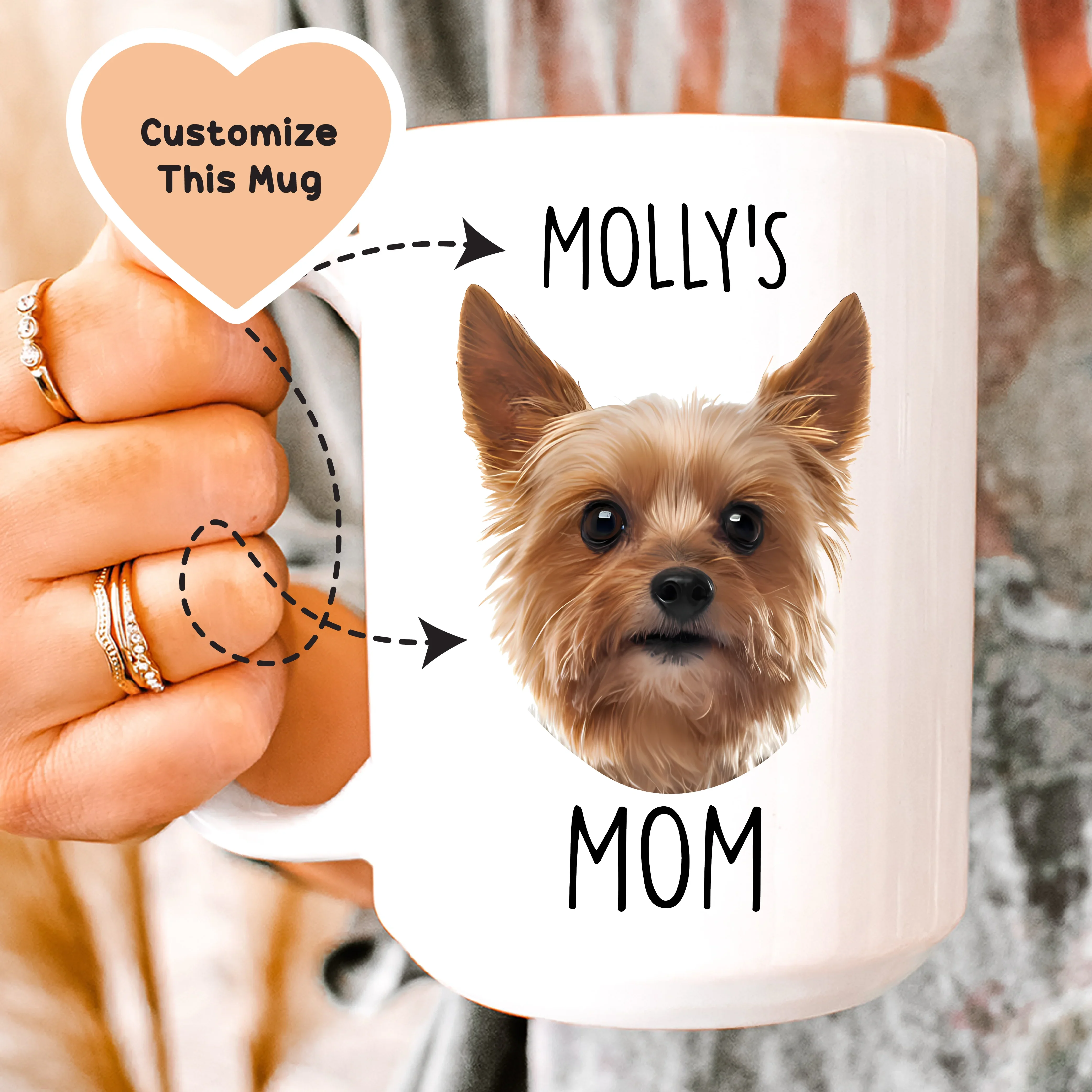 Personalized Pet Mug White / 15 oz printful T-Shirt