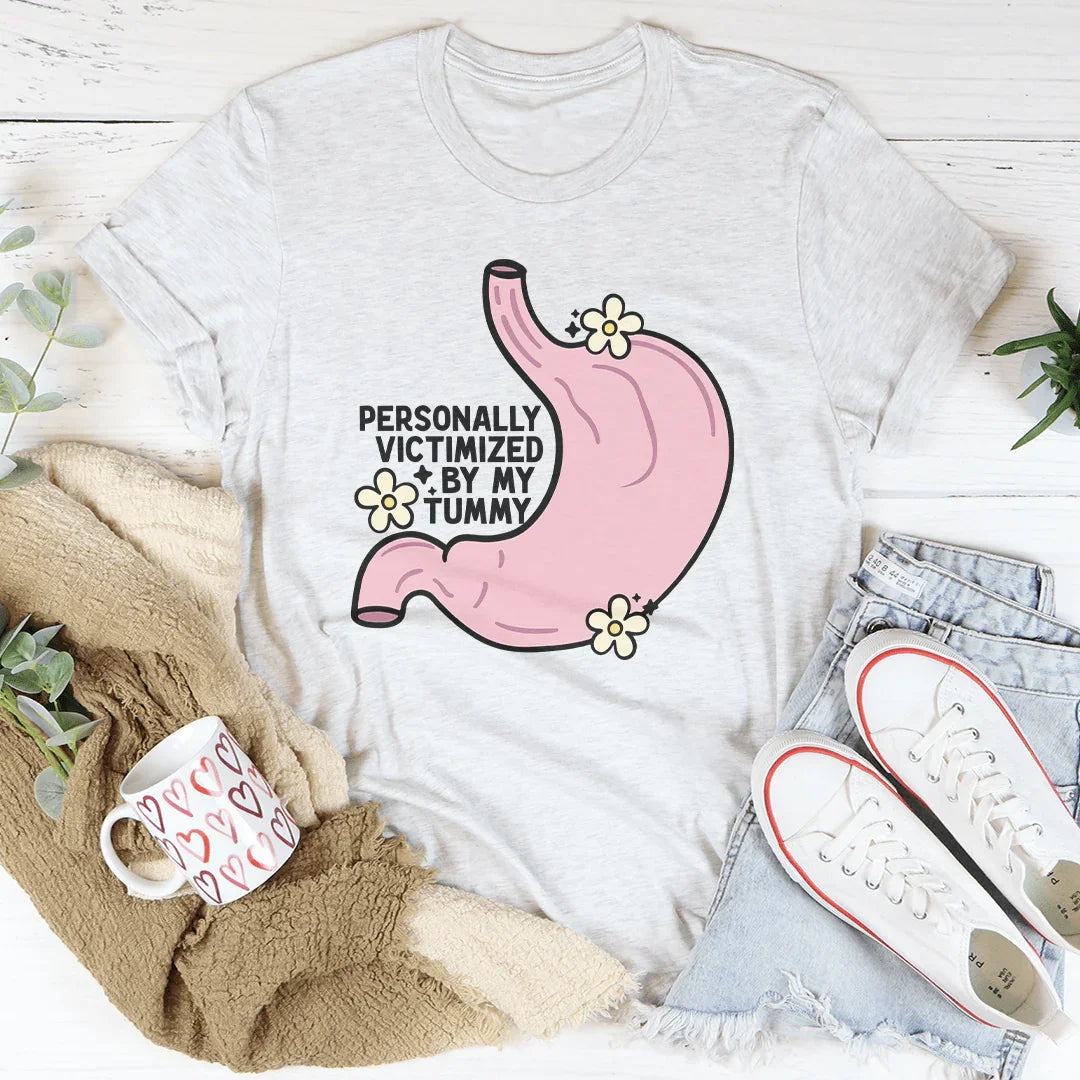Personally Victimized By My Tummy Tee Ash / S Peachy Sunday T-Shirt