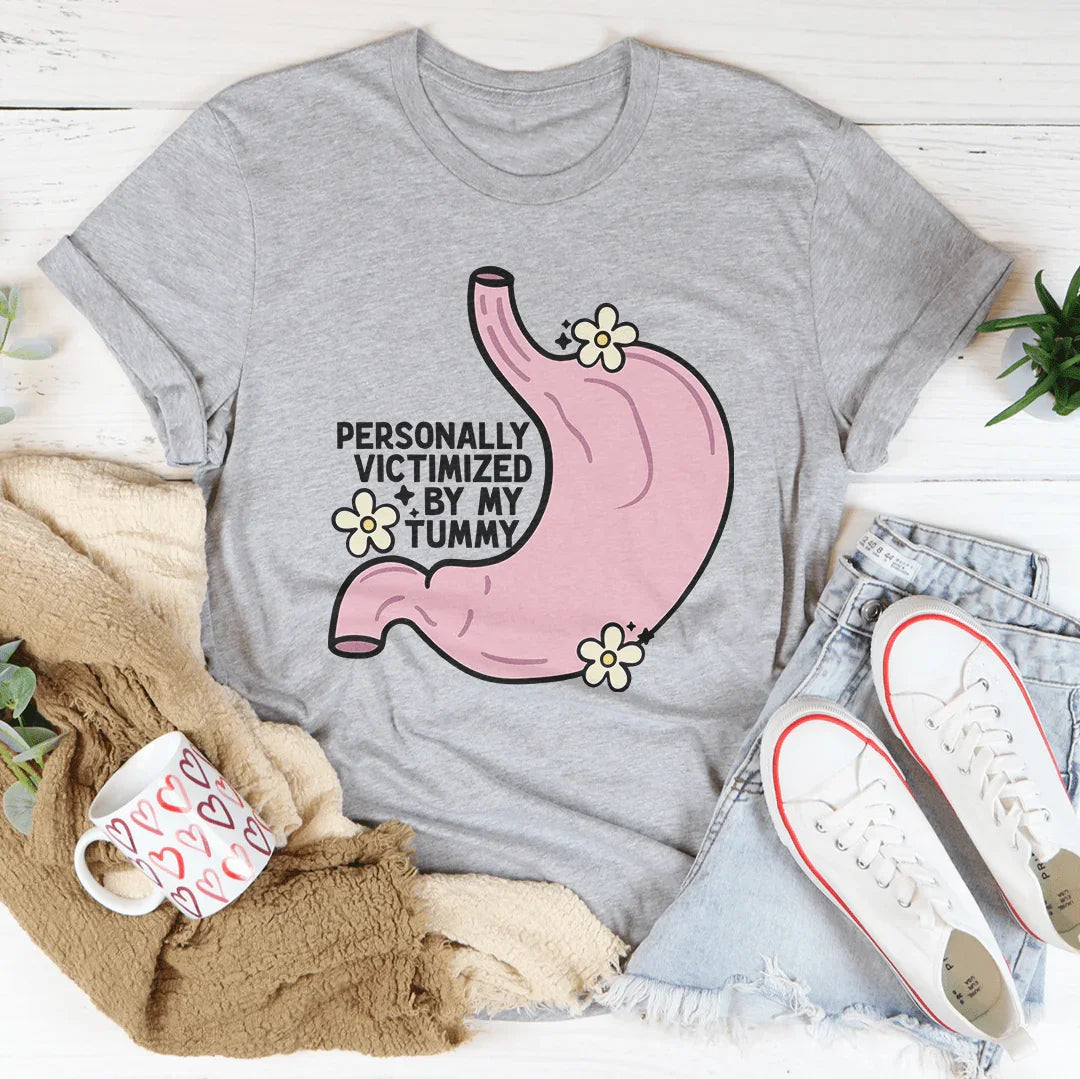 Personally Victimized By My Tummy Tee Athletic Heather / S Peachy Sunday T-Shirt