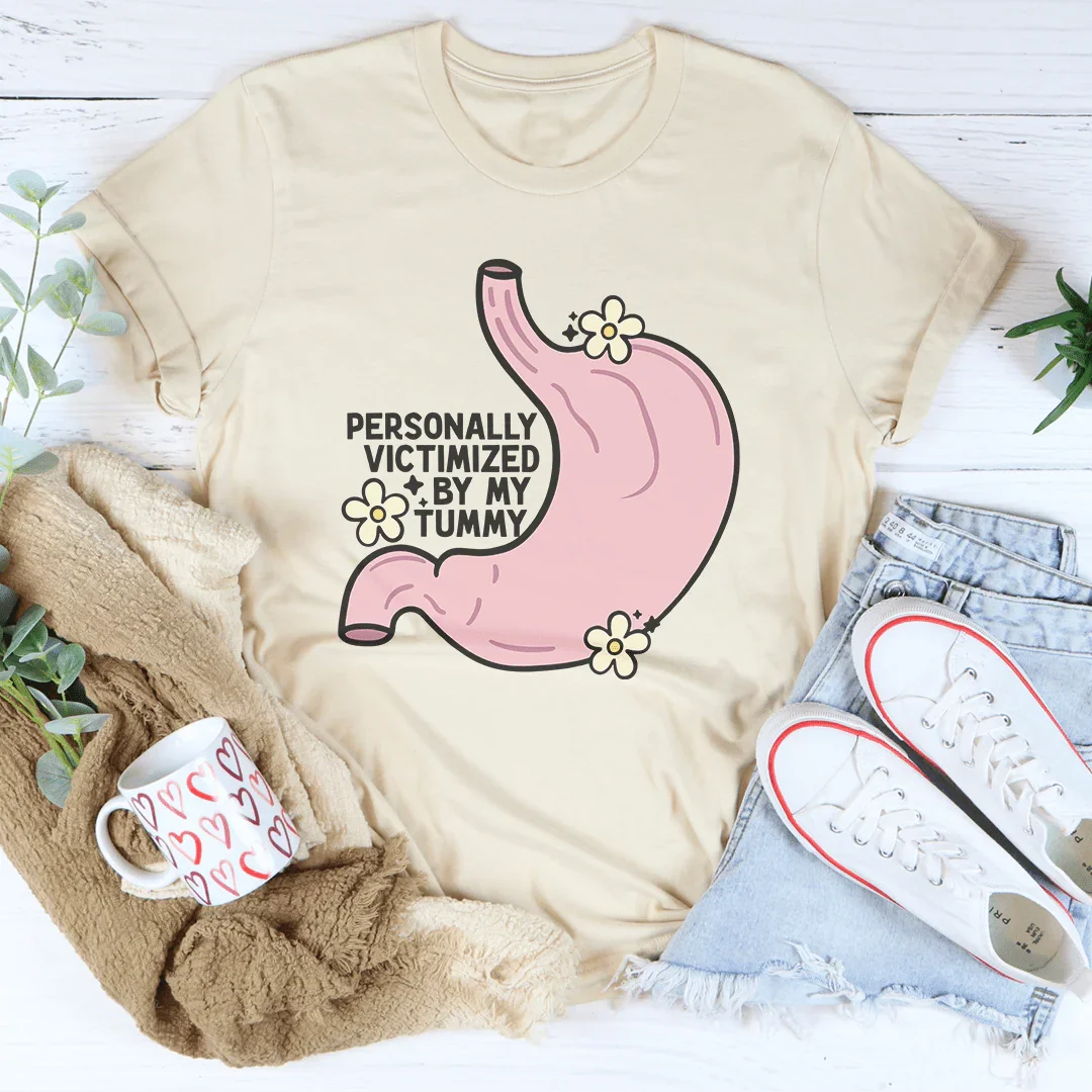 Personally Victimized By My Tummy Tee Soft Cream / S Peachy Sunday T-Shirt