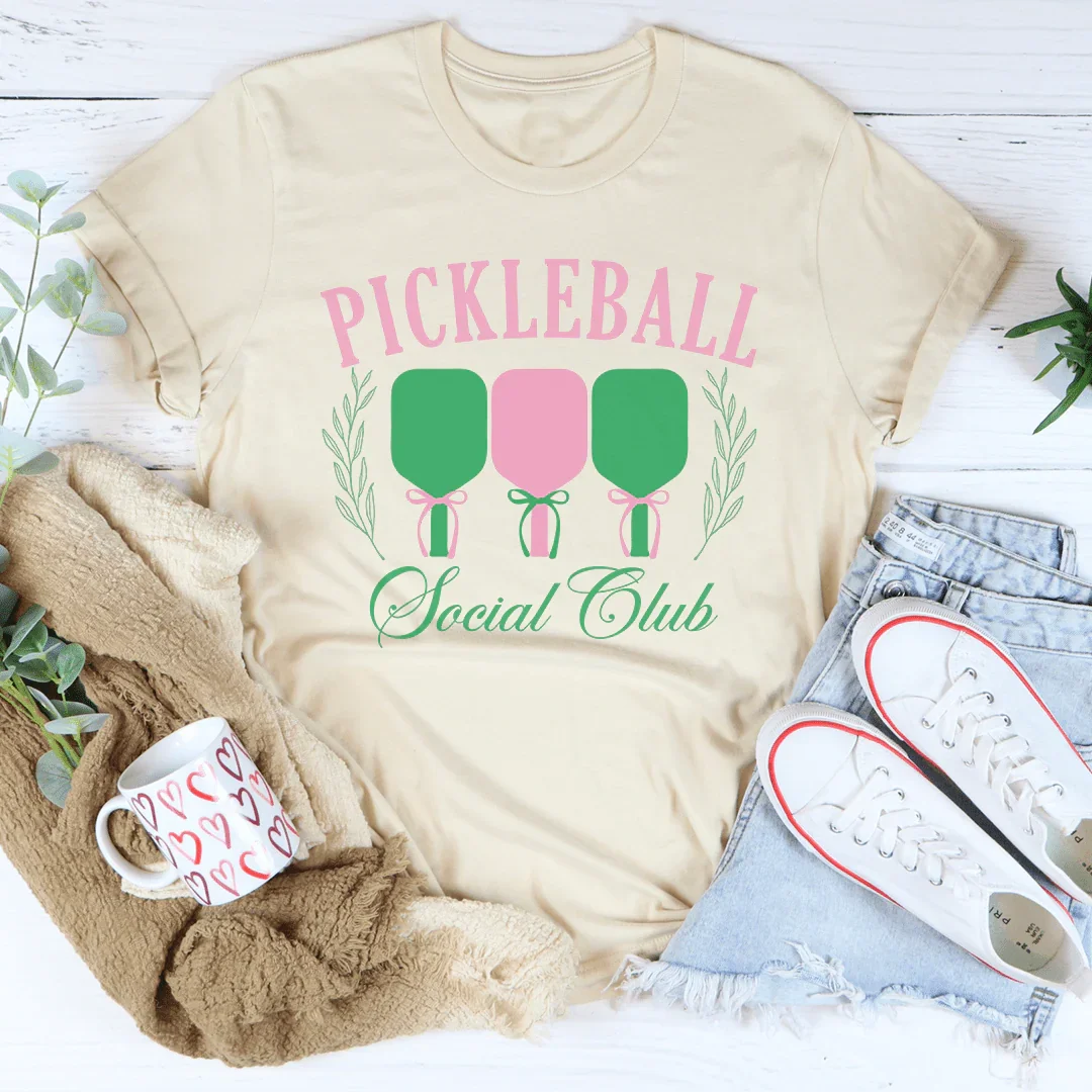 Pickleball Social Club Tee Soft Cream / S Peachy Sunday T-Shirt