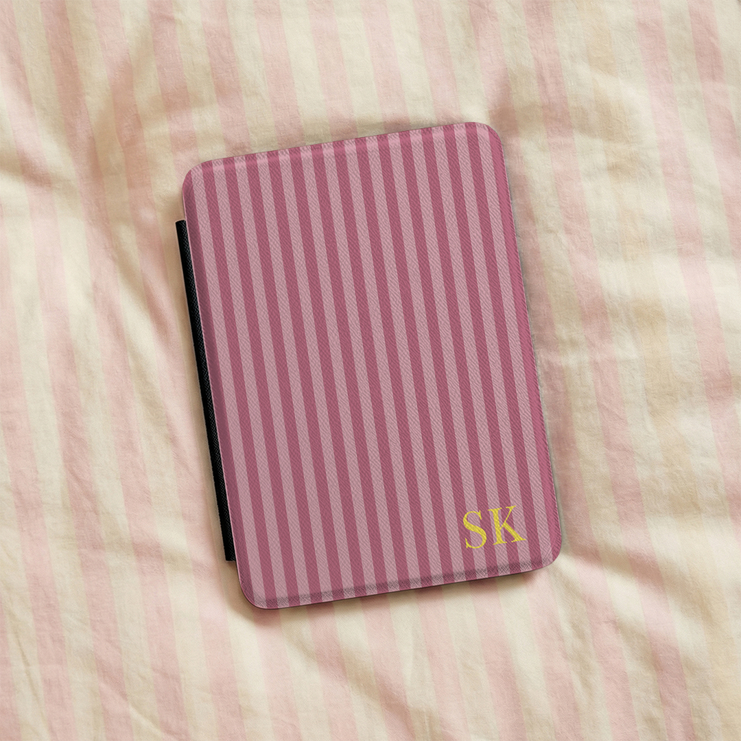 Funda de Kindle a rayas personalizada