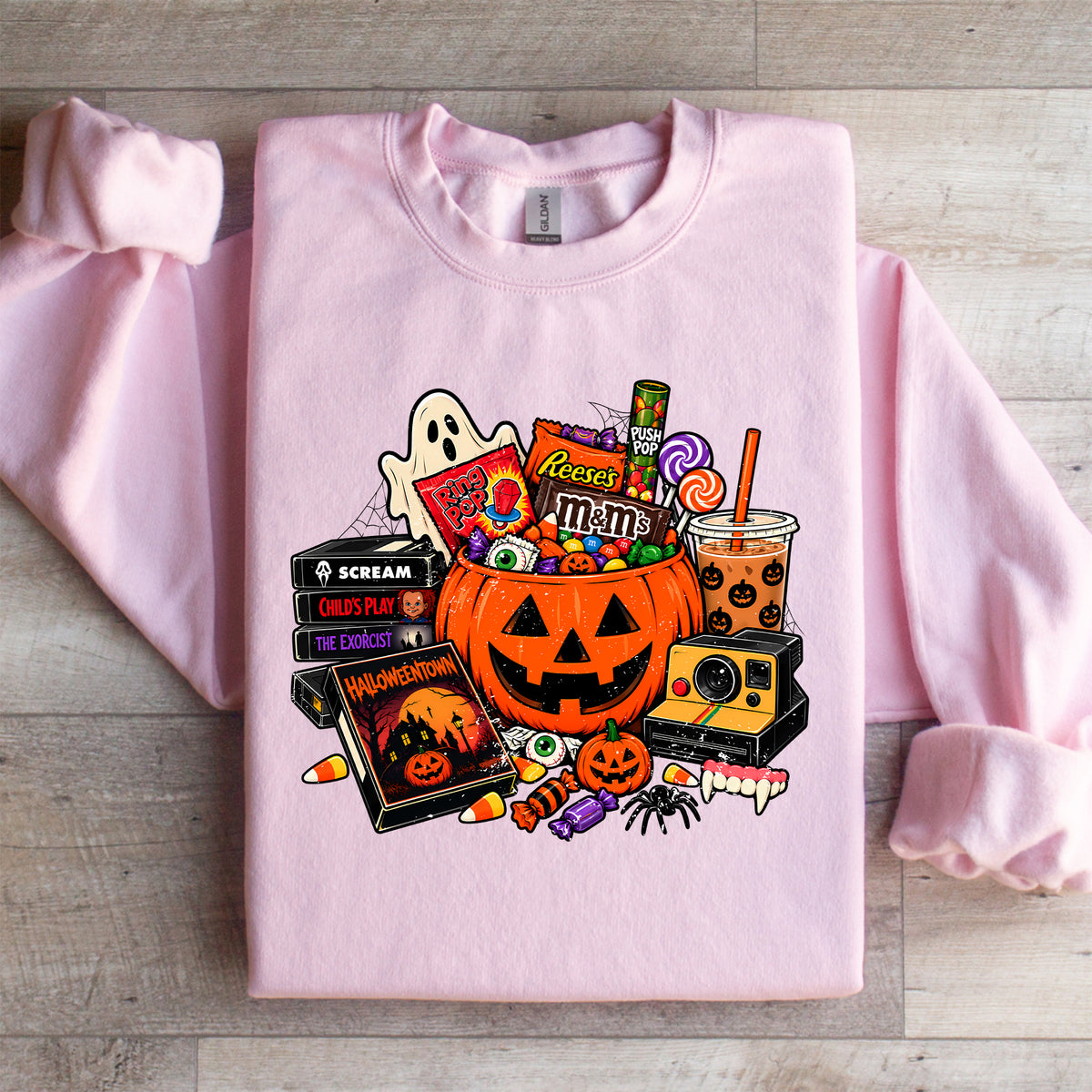 Sudadera retro de Halloween para pedir dulces