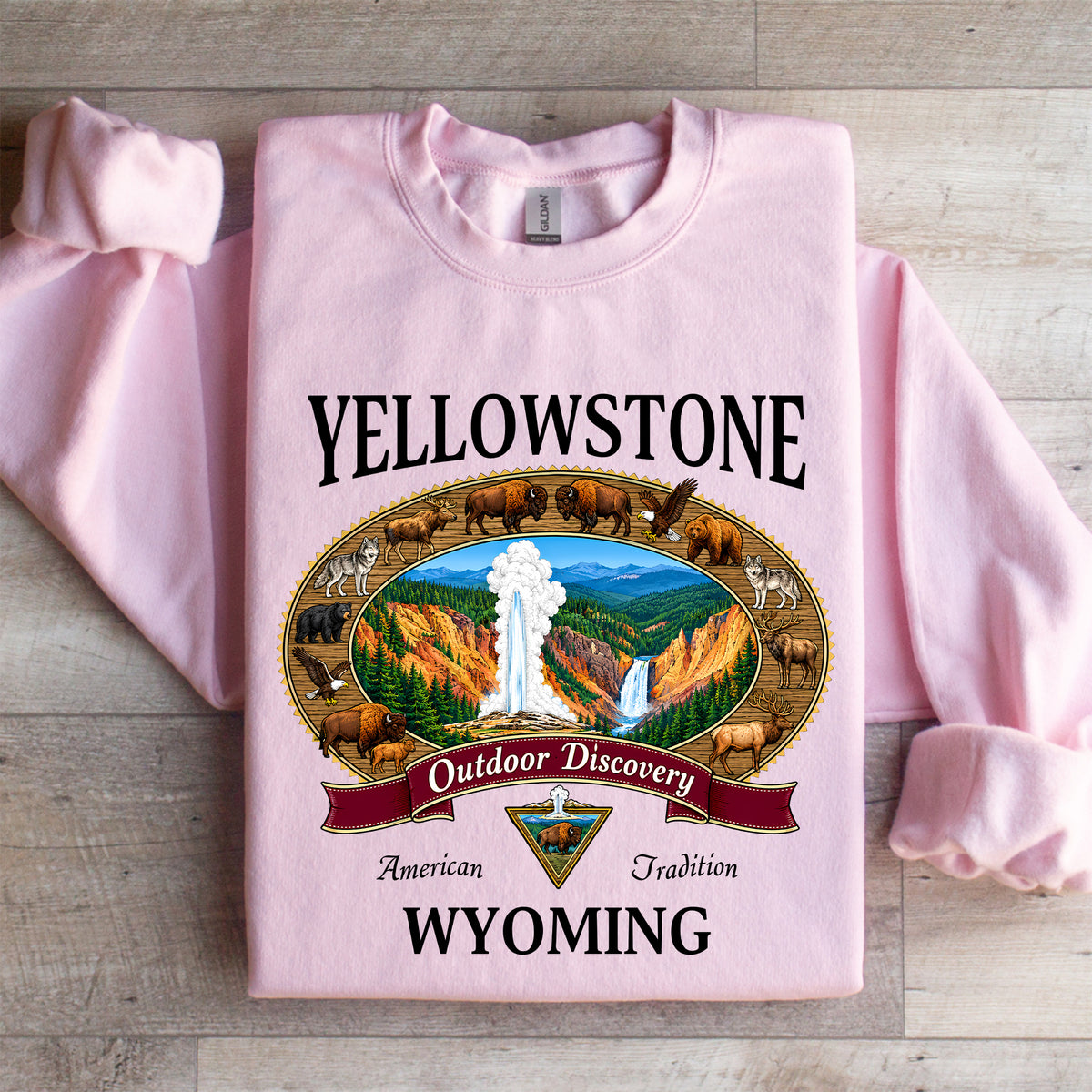 Sudadera retro del Parque Nacional de Yellowstone