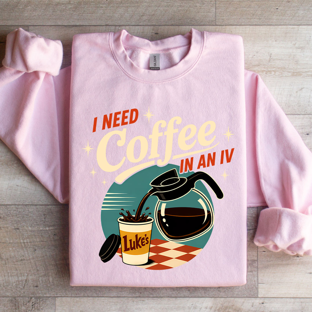 Ich brauche Kaffee in einem Av-Sweatshirt