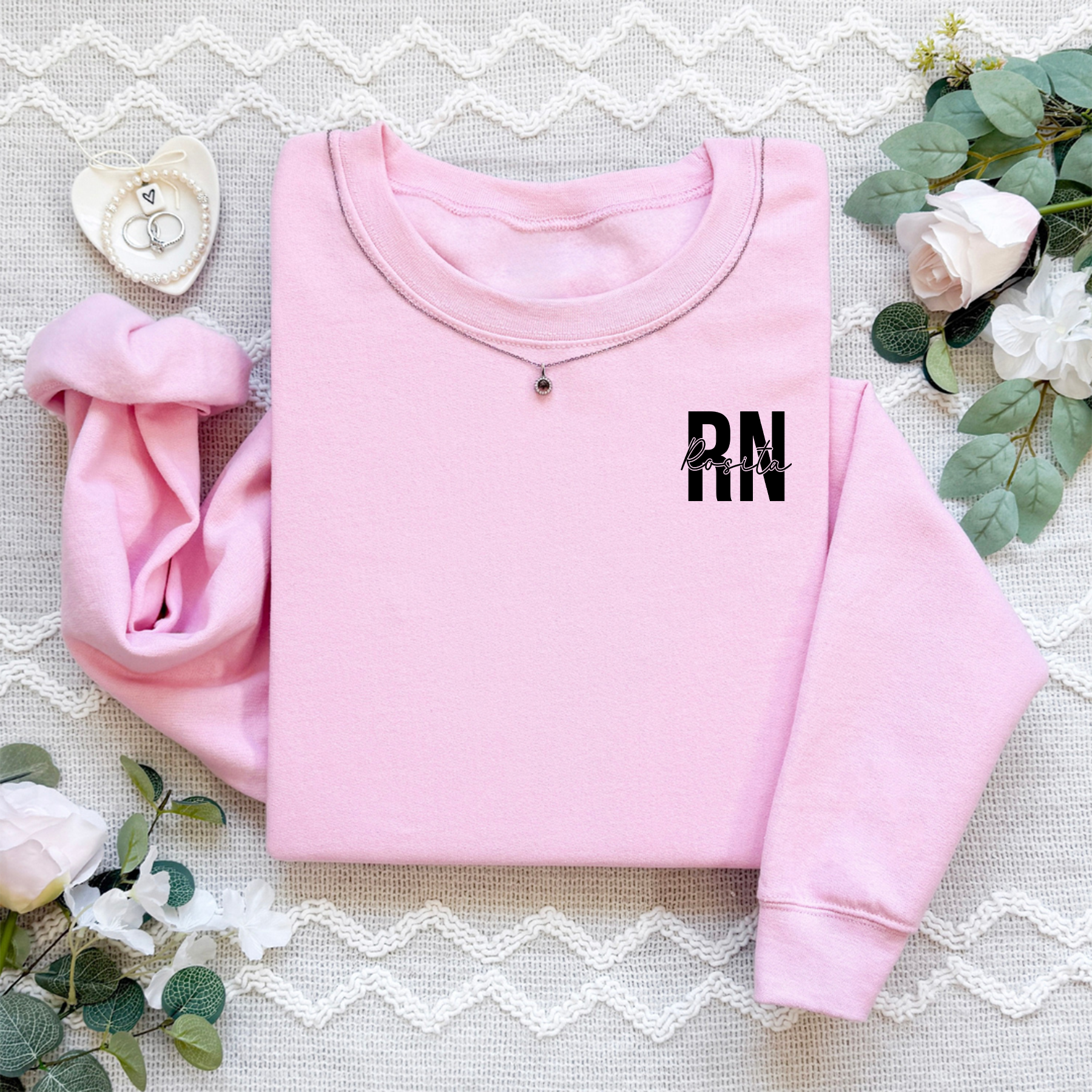 Personalized Registered Nurse Sweatshirt With Name
