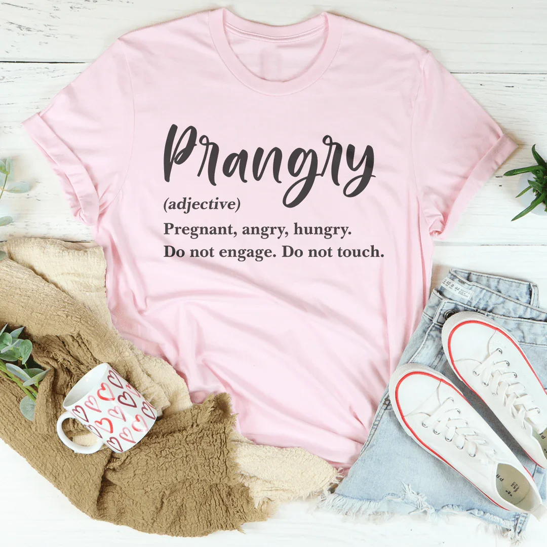 Prangry Pregnant Angry Hungry Tee Pink / S Peachy Sunday T-Shirt