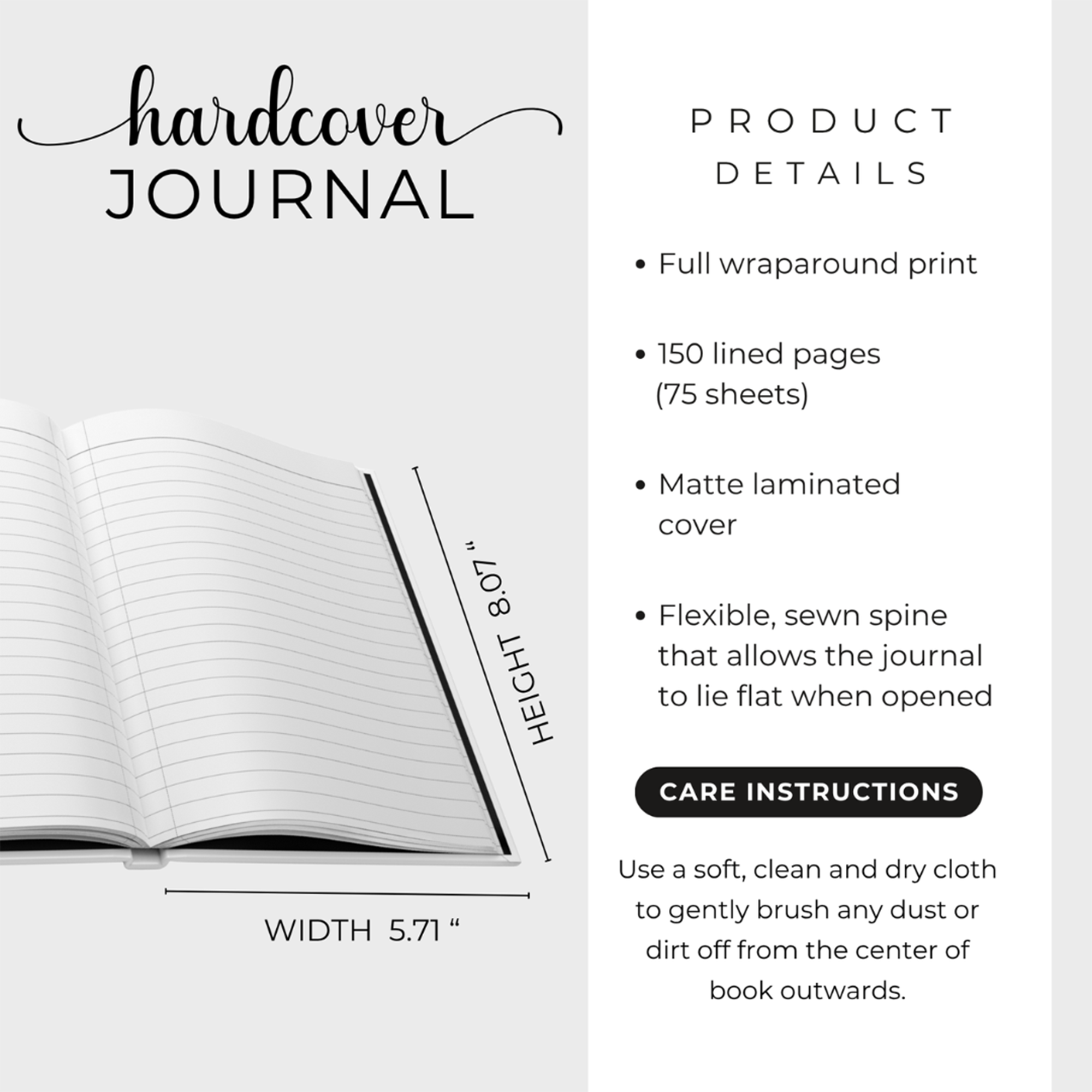 Journal personnalisé « Parce que je n’ai pas fini de te parler »
