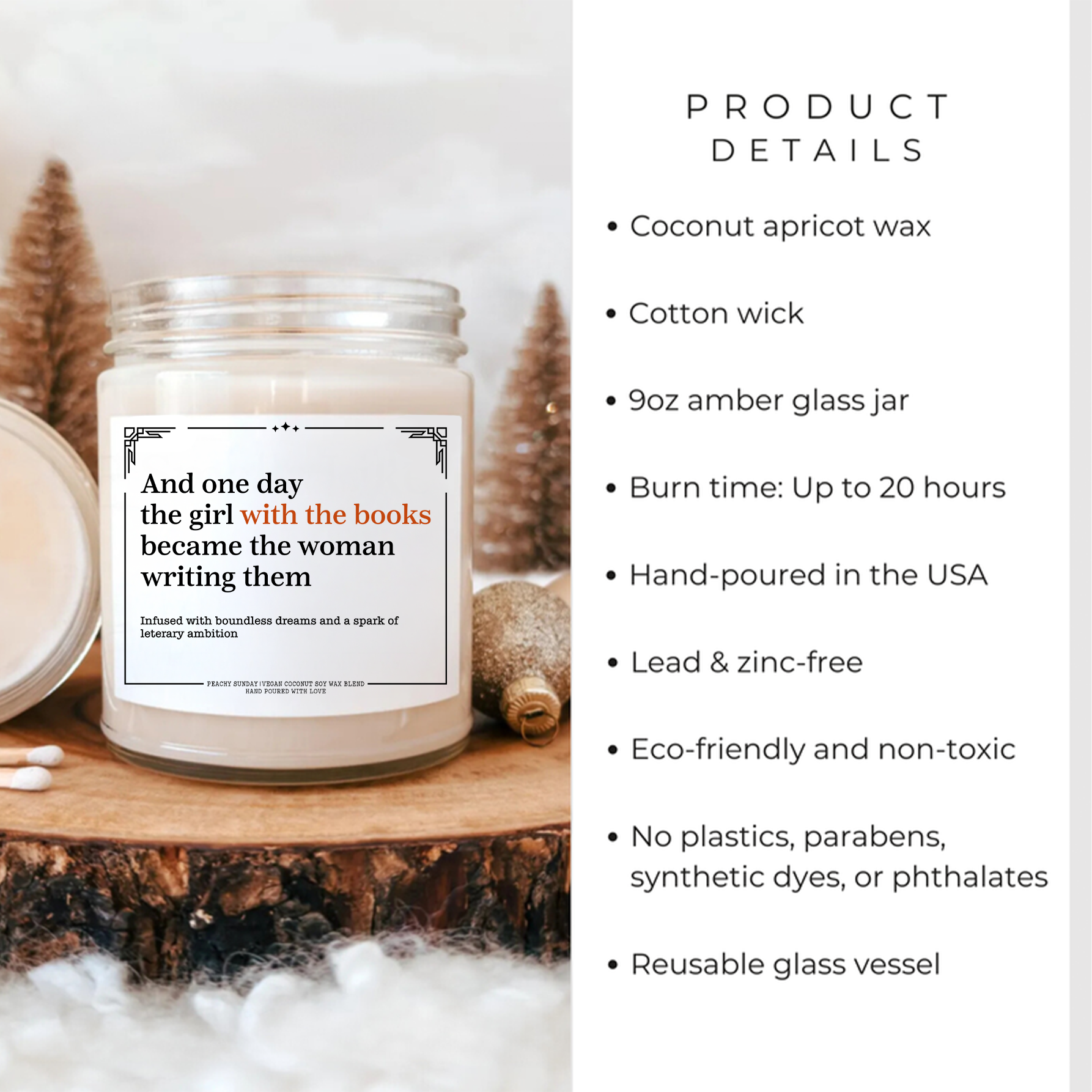 One Day The Girl With The Books Candle