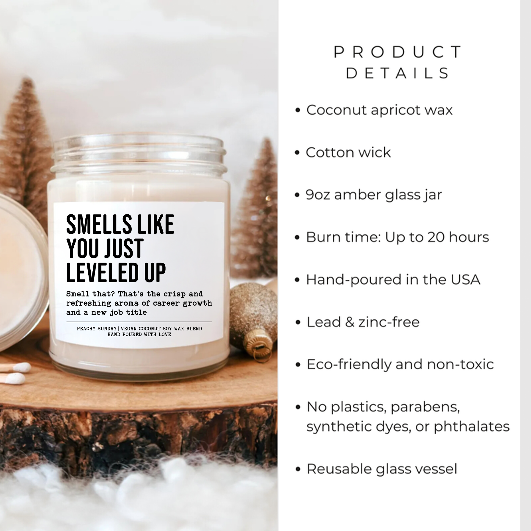 Smells Like You Just Leveled Up New Job Gift Candle