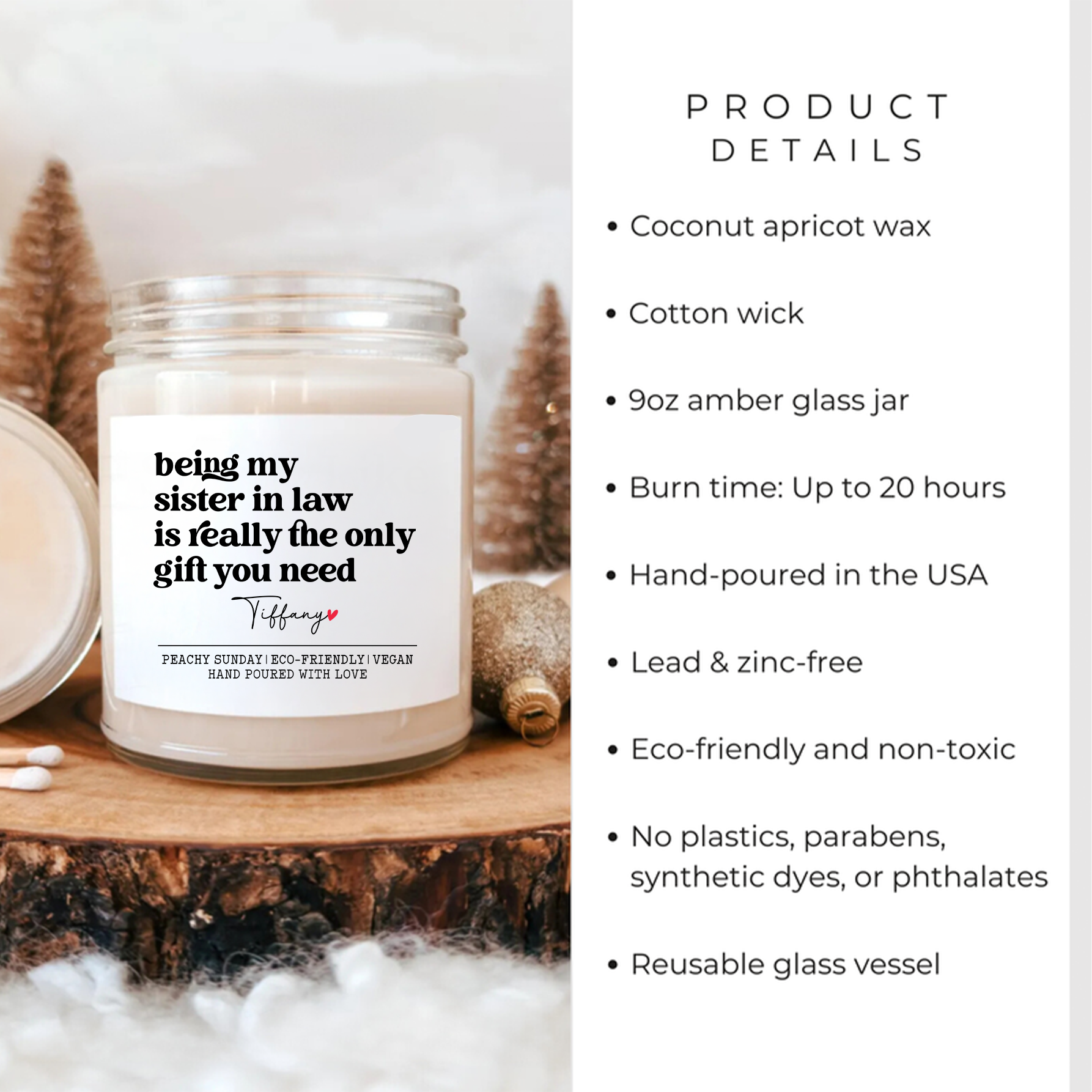 Personalized Being My Sister In Law Is Really The Only Gift You Need Candle