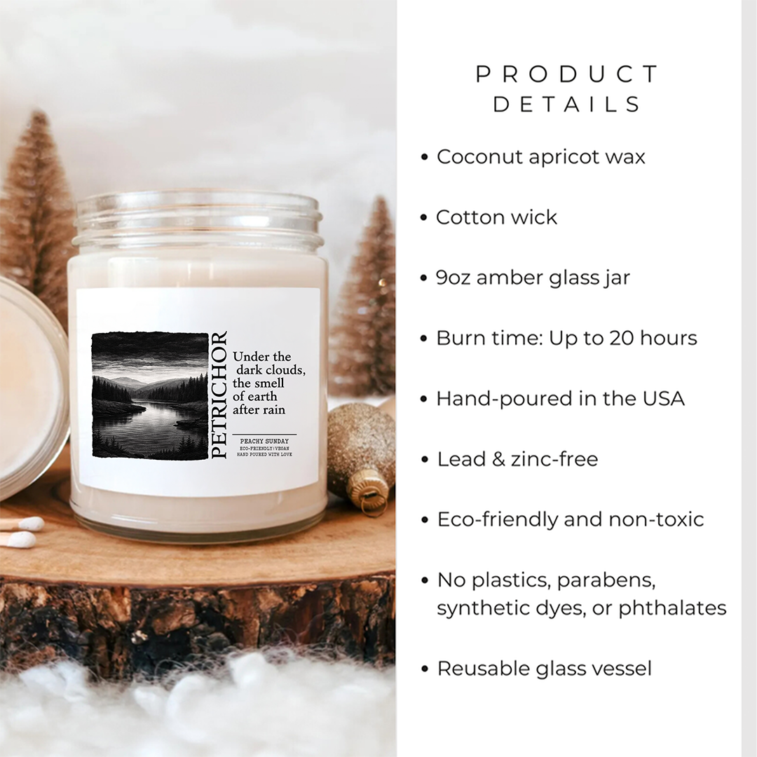 Petrichor The Smell Of Earth After Rain Candle
