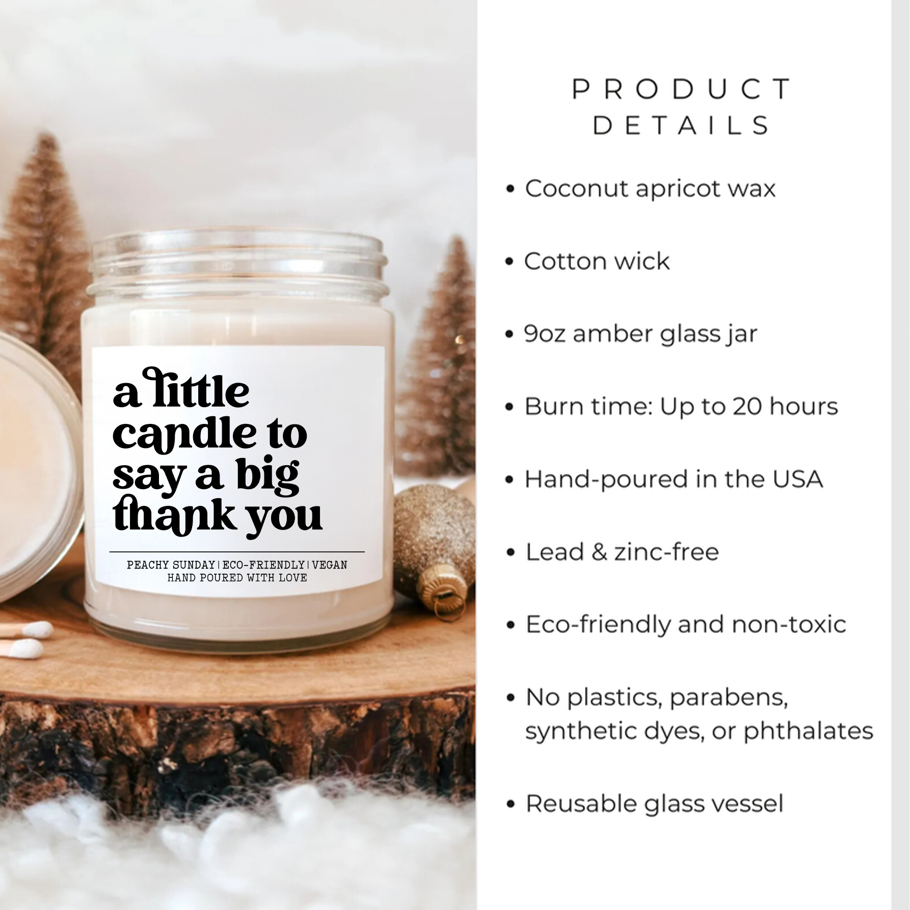 A Little Candle To Say A Big Thank You Candle