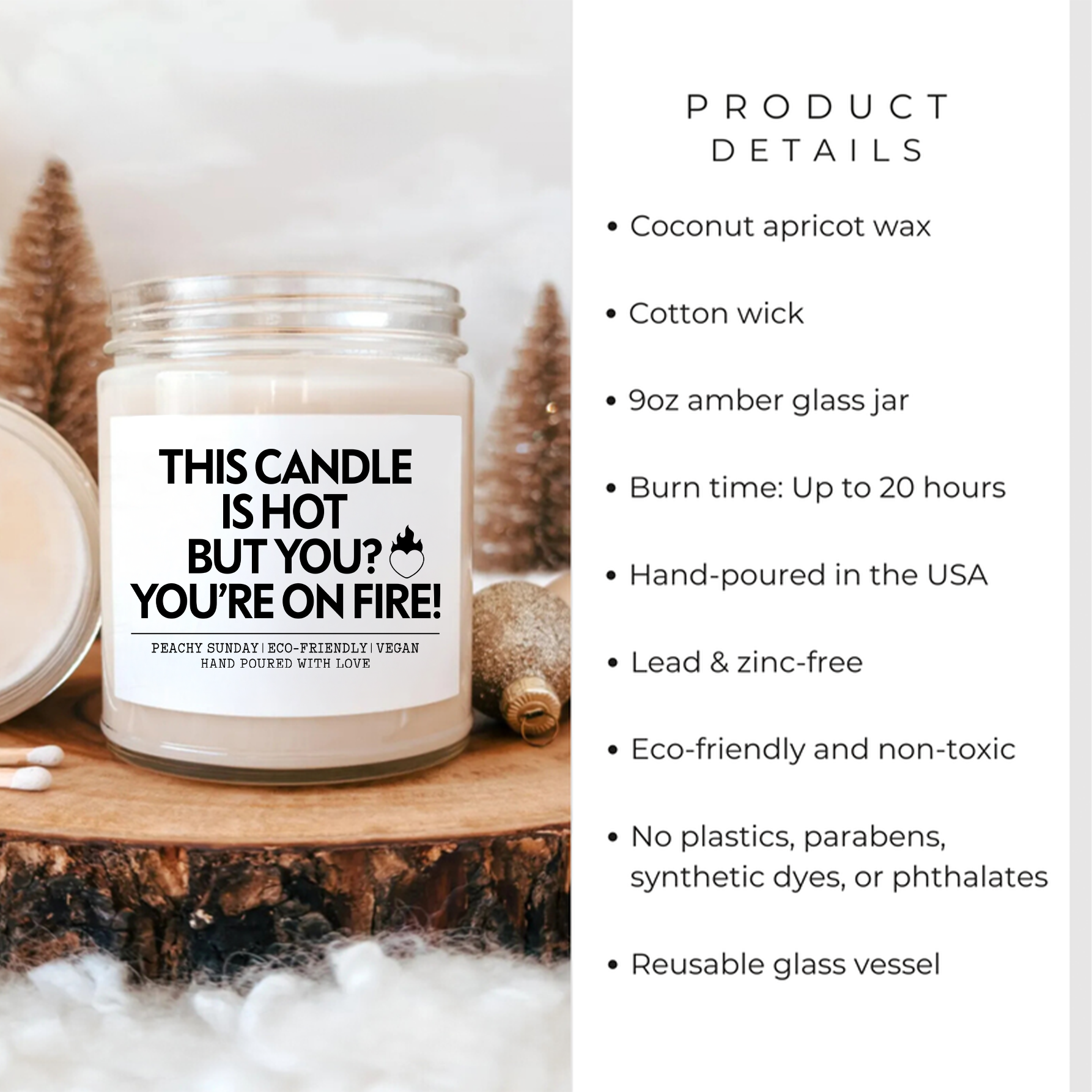 You're On Fire Couple Gift Candle