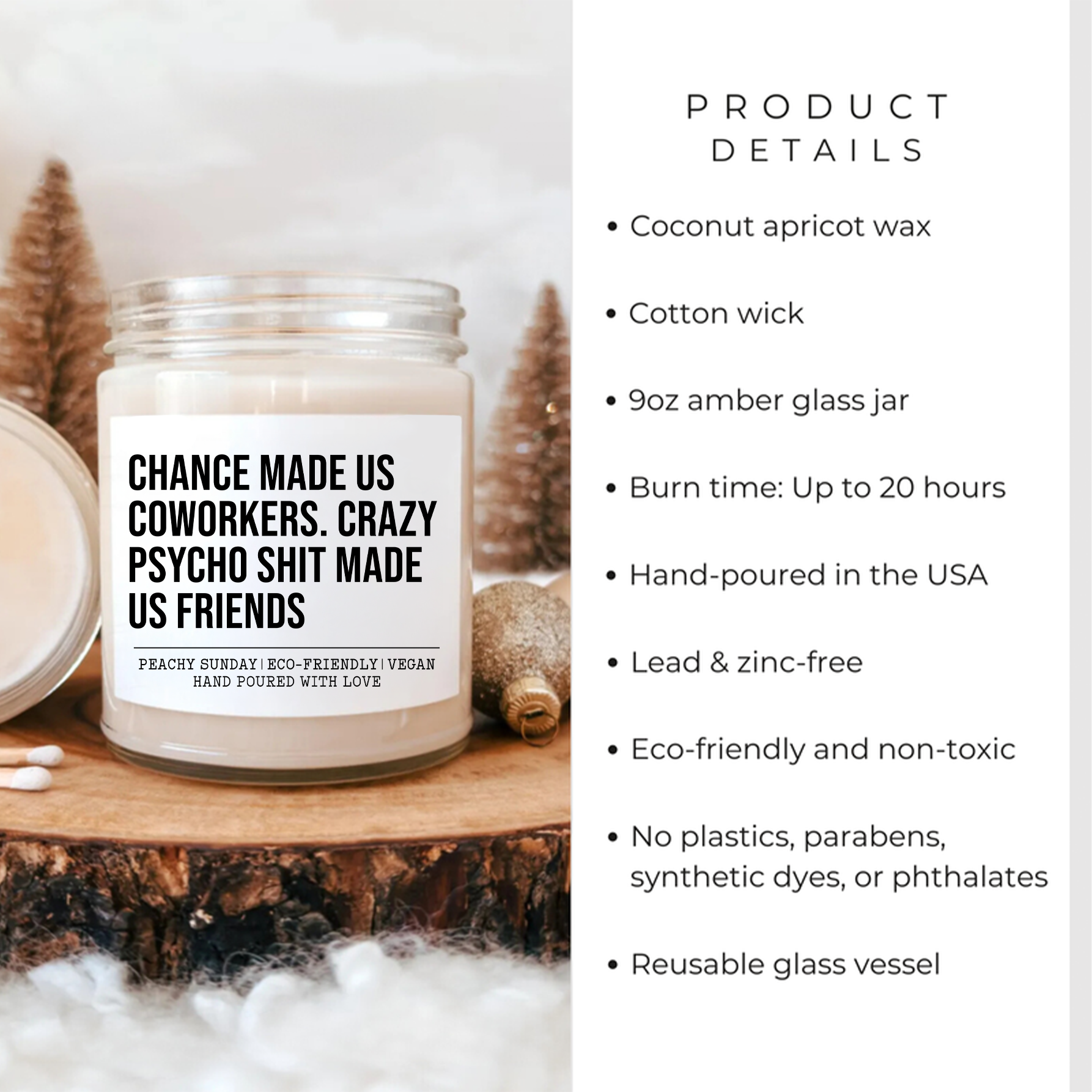 Chance Made Us Coworkers Candles