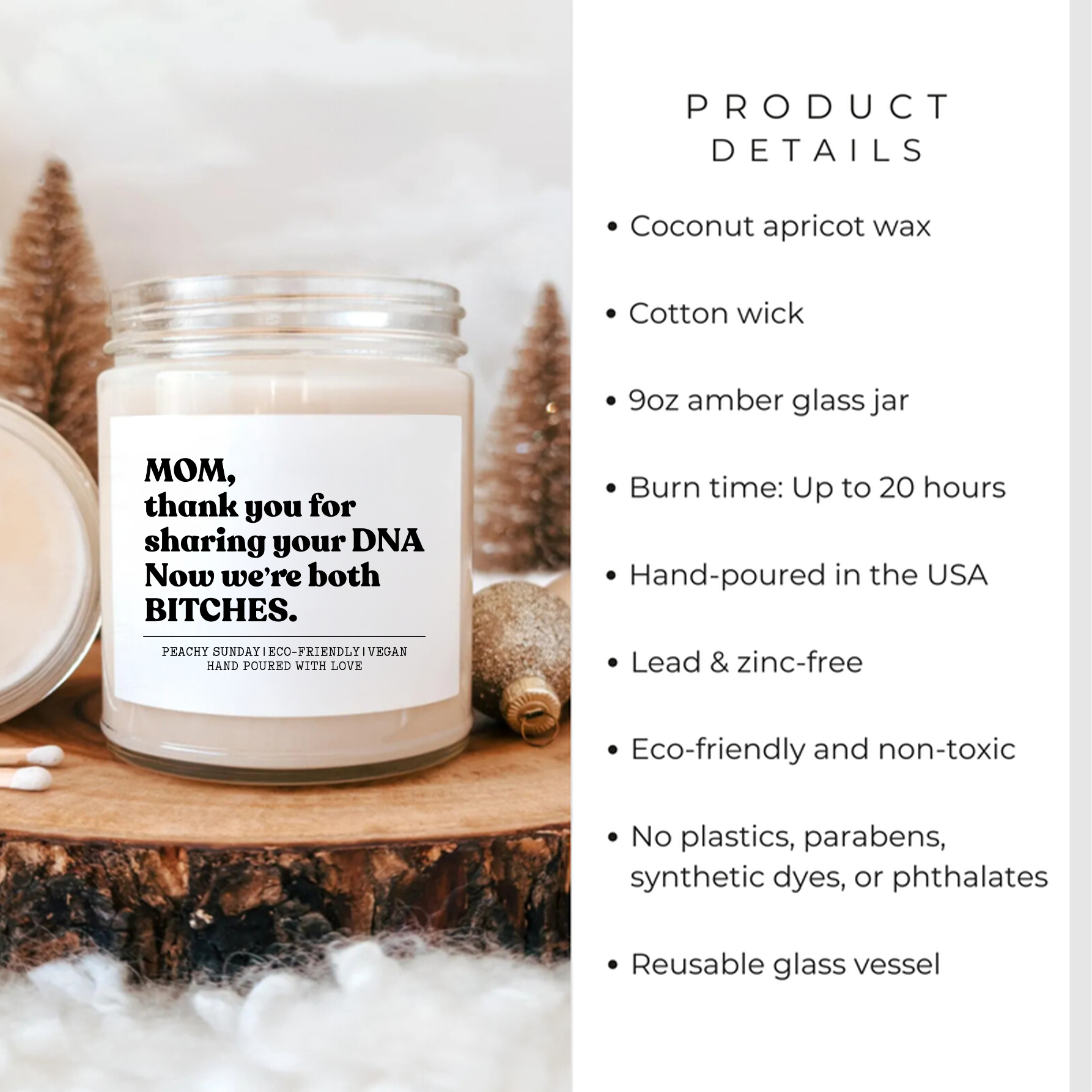 Mom Thanks For Sharing Your DNA Gift Candle