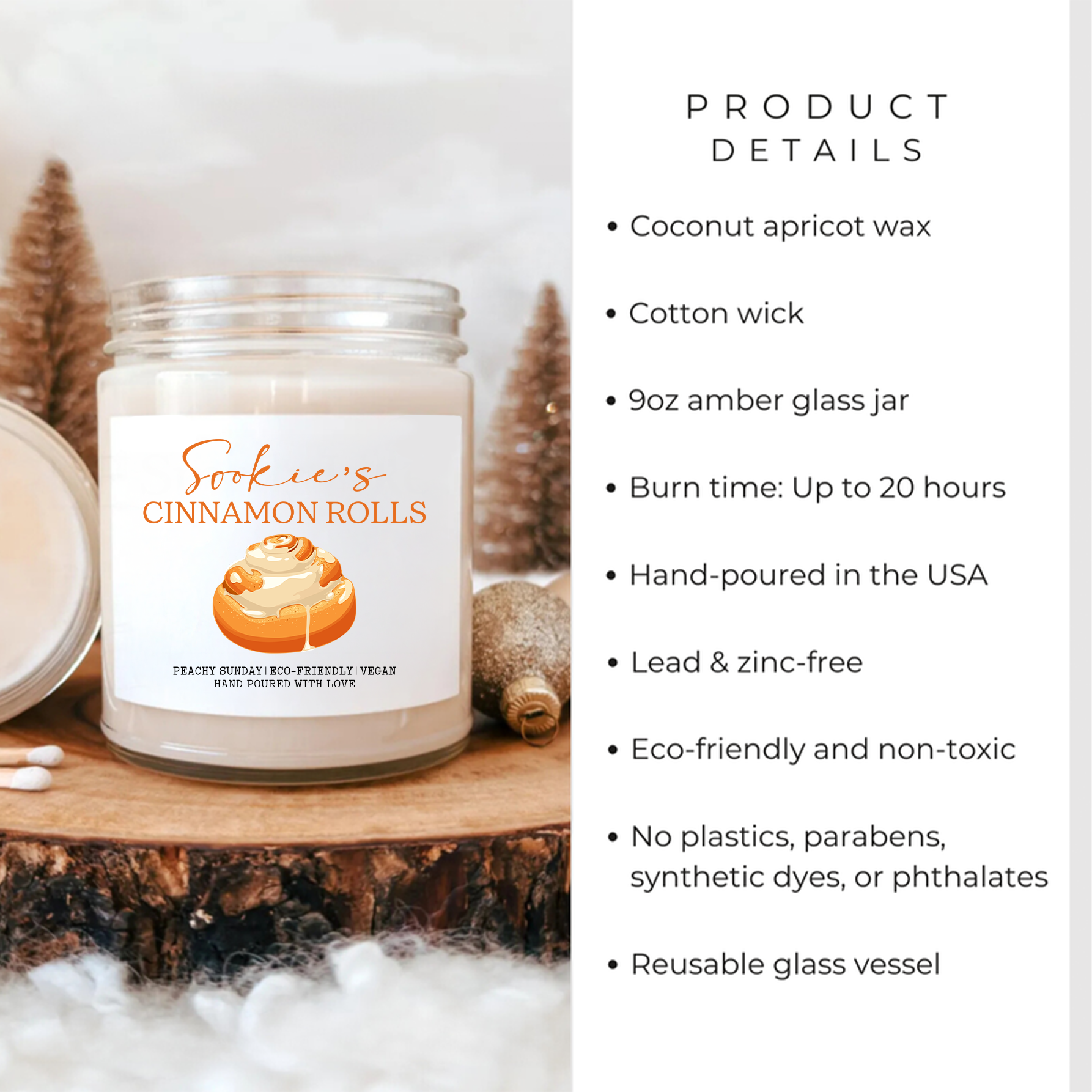 Personalized Sookie's Cinnamon Rolls Candle