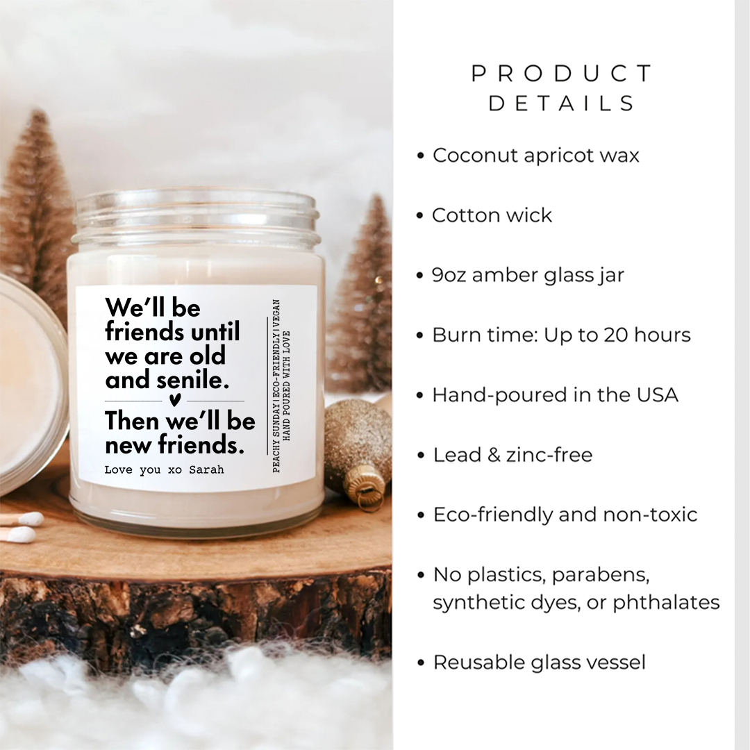 Custom Best Friends Candle