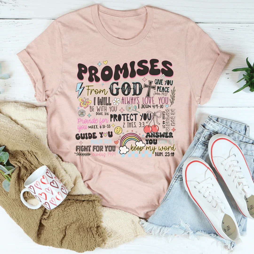Promises From God Tee Heather Prism Peach / S Peachy Sunday T-Shirt