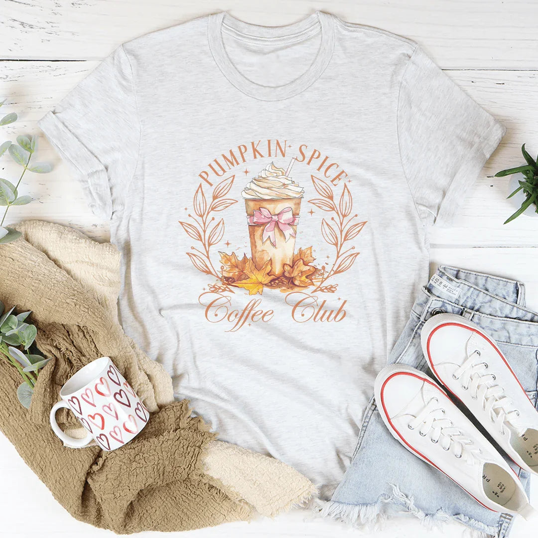 Pumpkin Spice Coffee Club Tee Ash / S Peachy Sunday T-Shirt