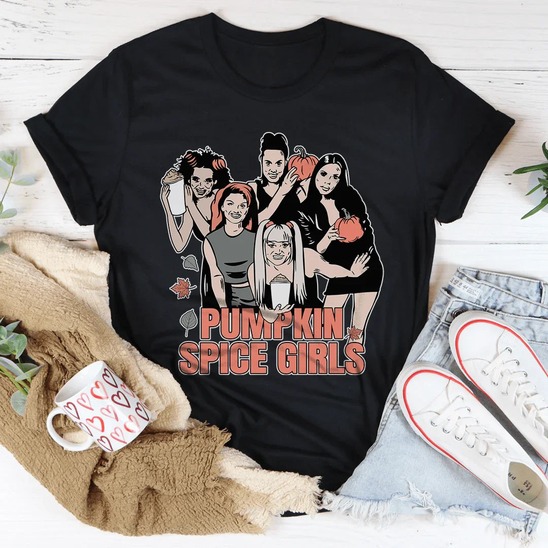 Pumpkin Spice Girls Tee Black Heather / S Peachy Sunday T-Shirt