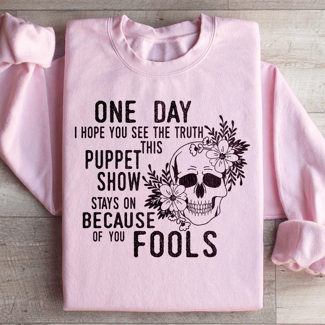 Puppet Show Sweatshirt Light Pink / S Peachy Sunday T-Shirt