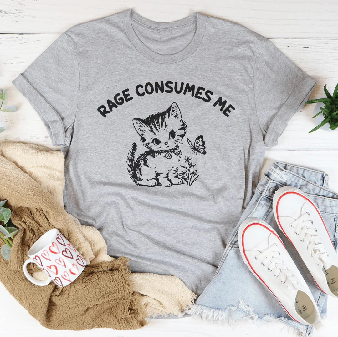 Rage Consumes Me Tee Athletic Heather / S Peachy Sunday T-Shirt