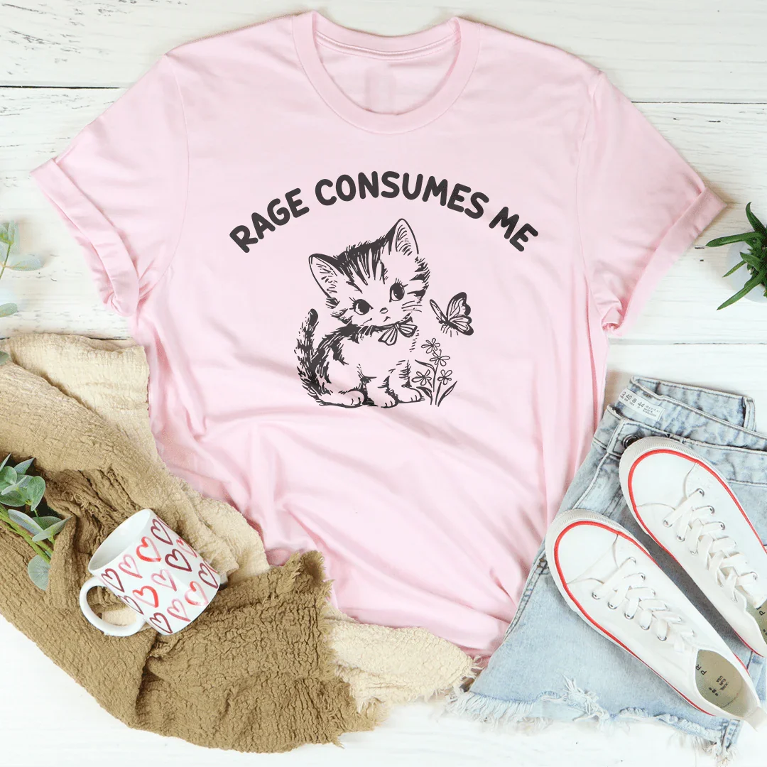 Rage Consumes Me Tee Pink / S Peachy Sunday T-Shirt