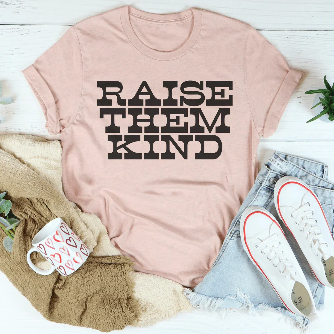 Raise Them Kind Tee Heather Prism Peach / S Peachy Sunday T-Shirt