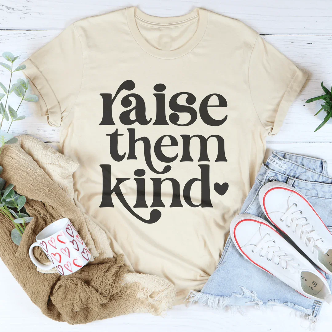 Raise Them Kind Tee Soft Cream / S Peachy Sunday T-Shirt