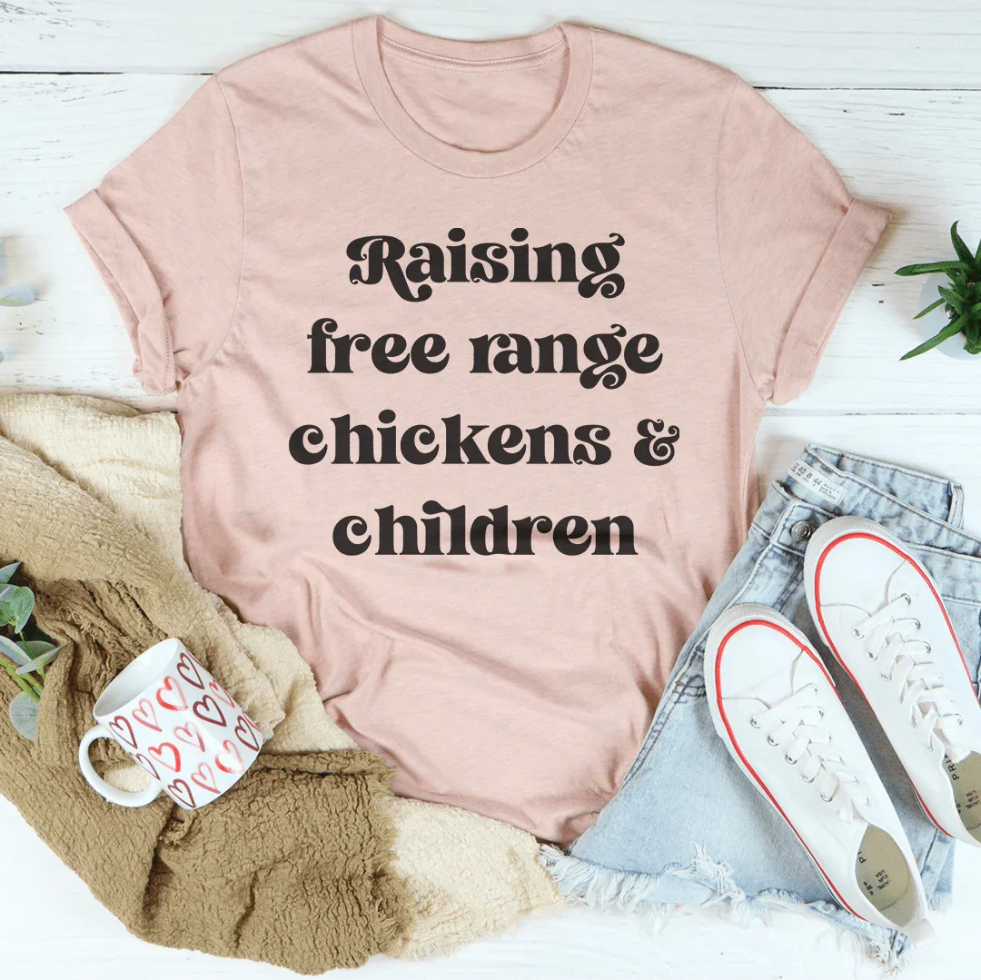 Raising Free Range Chickens And Children Tee Heather Prism Peach / S Peachy Sunday T-Shirt