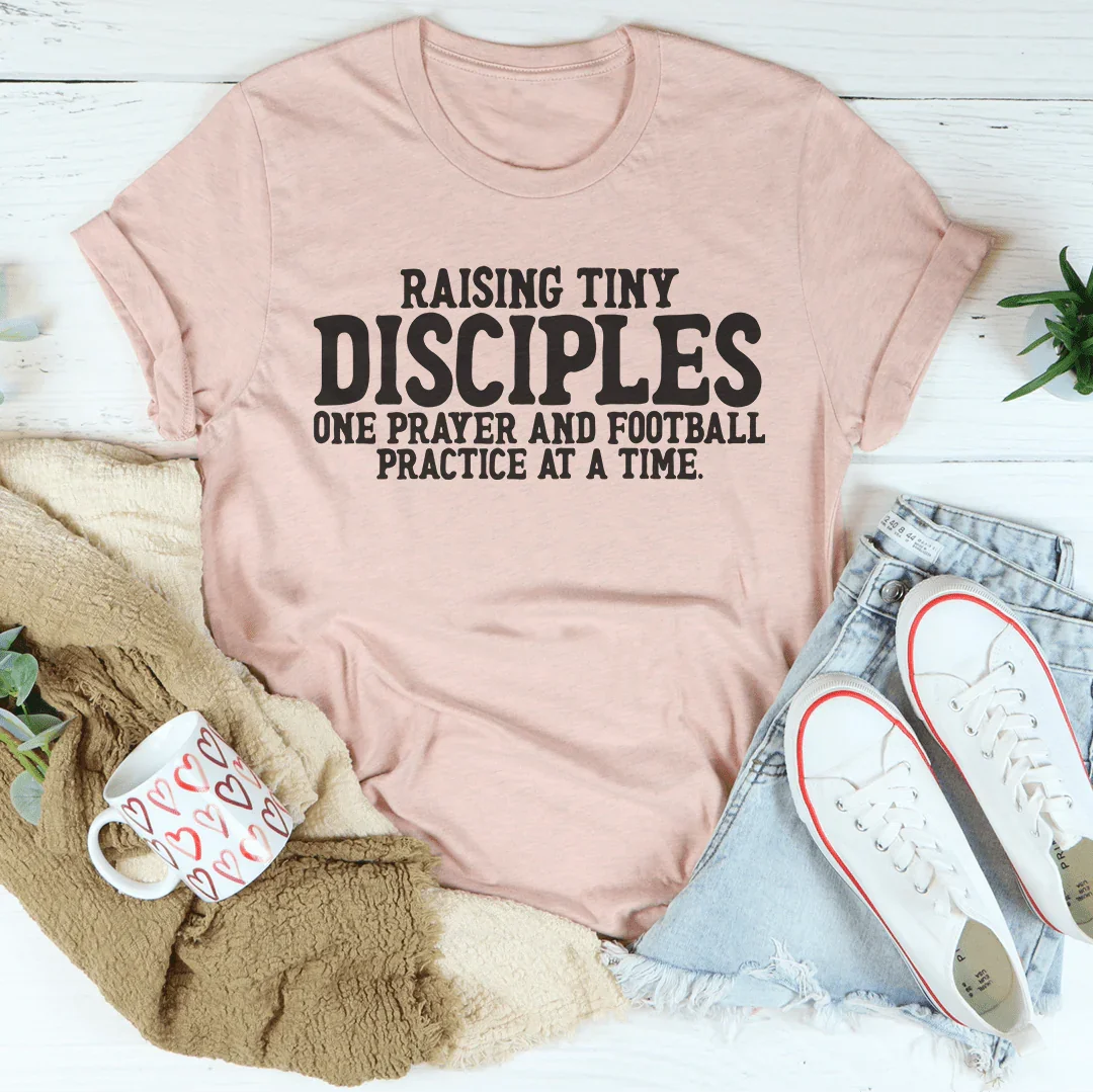 Raising Tiny Disciples Football Tee Heather Prism Peach / S Peachy Sunday T-Shirt