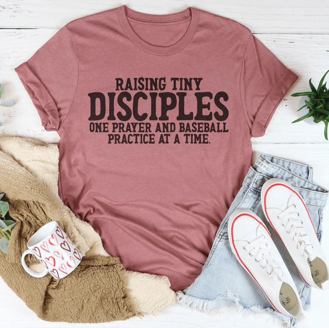 Raising Tiny Disciples One Prayer Tee Mauve / S Peachy Sunday T-Shirt