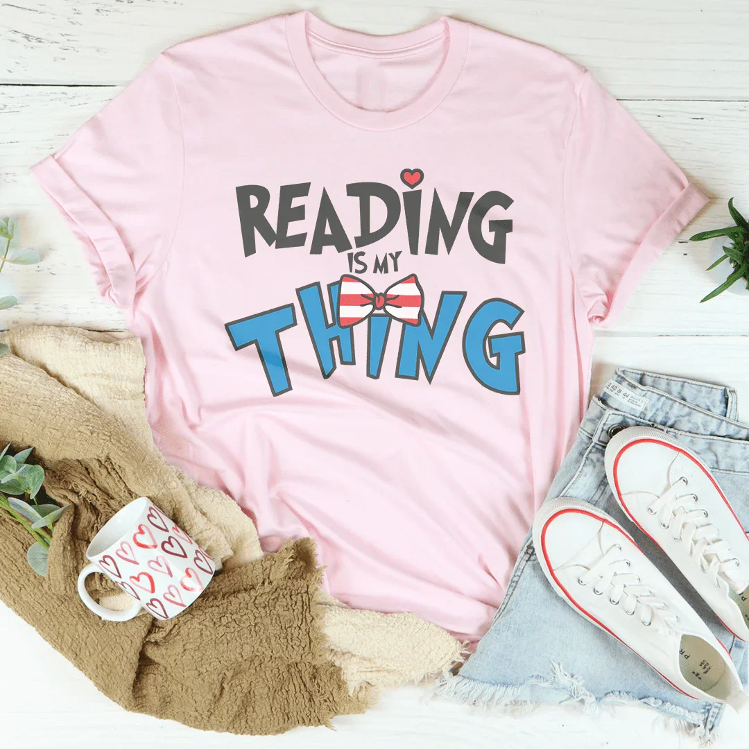 Reading Is My Thing Tee Pink / S Peachy Sunday T-Shirt
