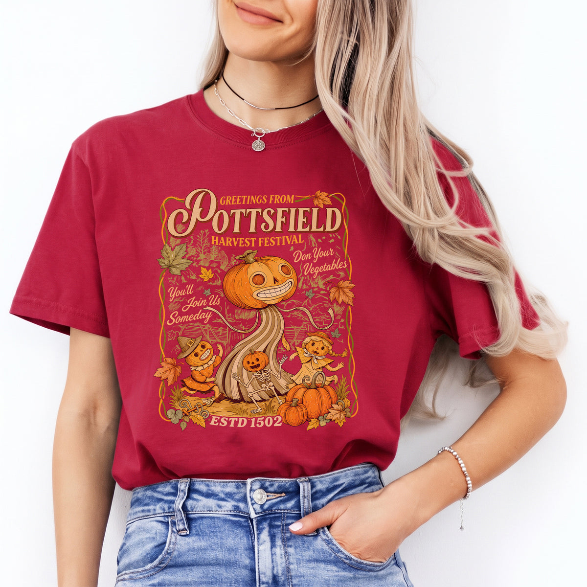 Greetings From Pottsfield Harvest Festival Tee