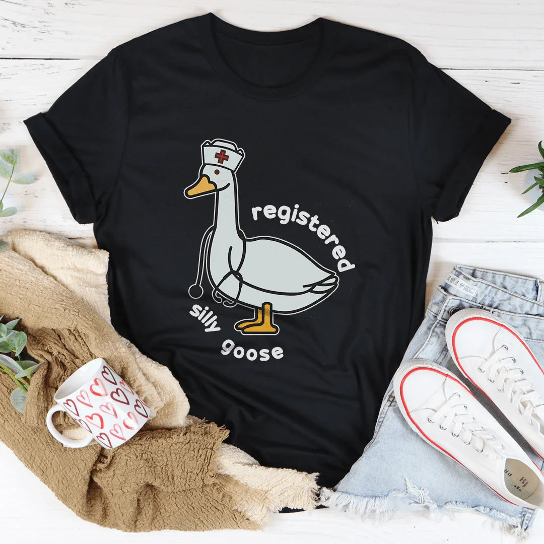 Registered Silly Goose Tee Black Heather / S Peachy Sunday T-Shirt