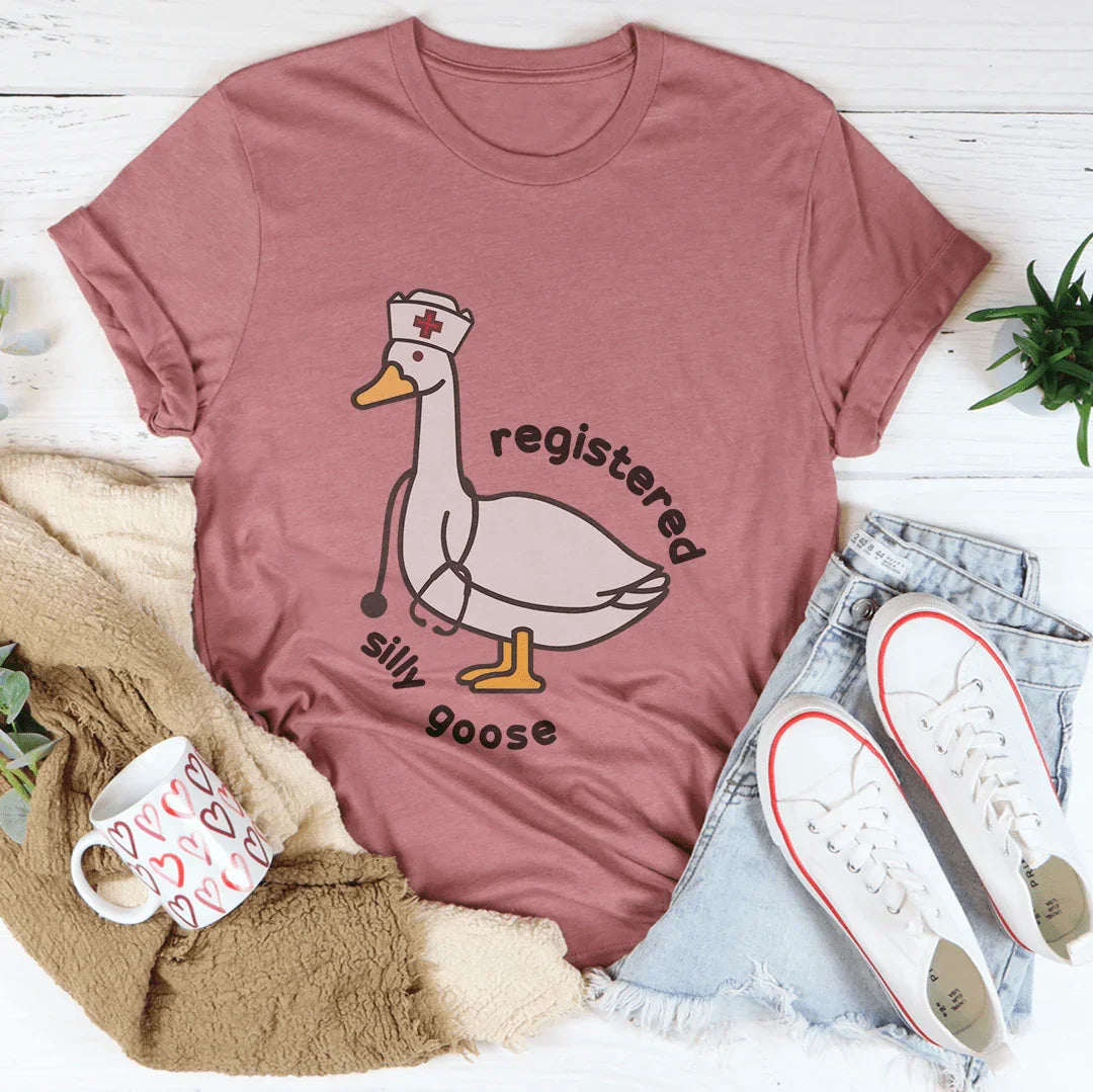 Registered Silly Goose Tee Mauve / S Peachy Sunday T-Shirt