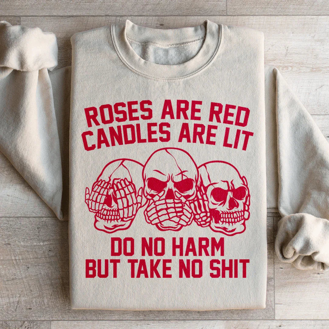 Roses Are Red Candles Are Lit Sweatshirt Sand / S Peachy Sunday T-Shirt