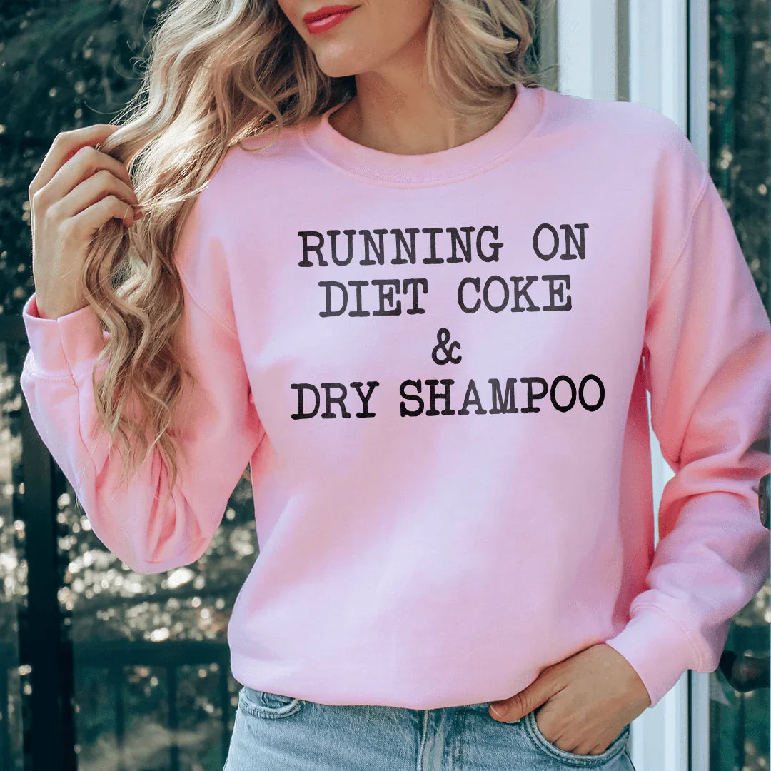 Running On Diet Coke & Dry Shampoo Tee Light Pink / S Peachy Sunday T-Shirt