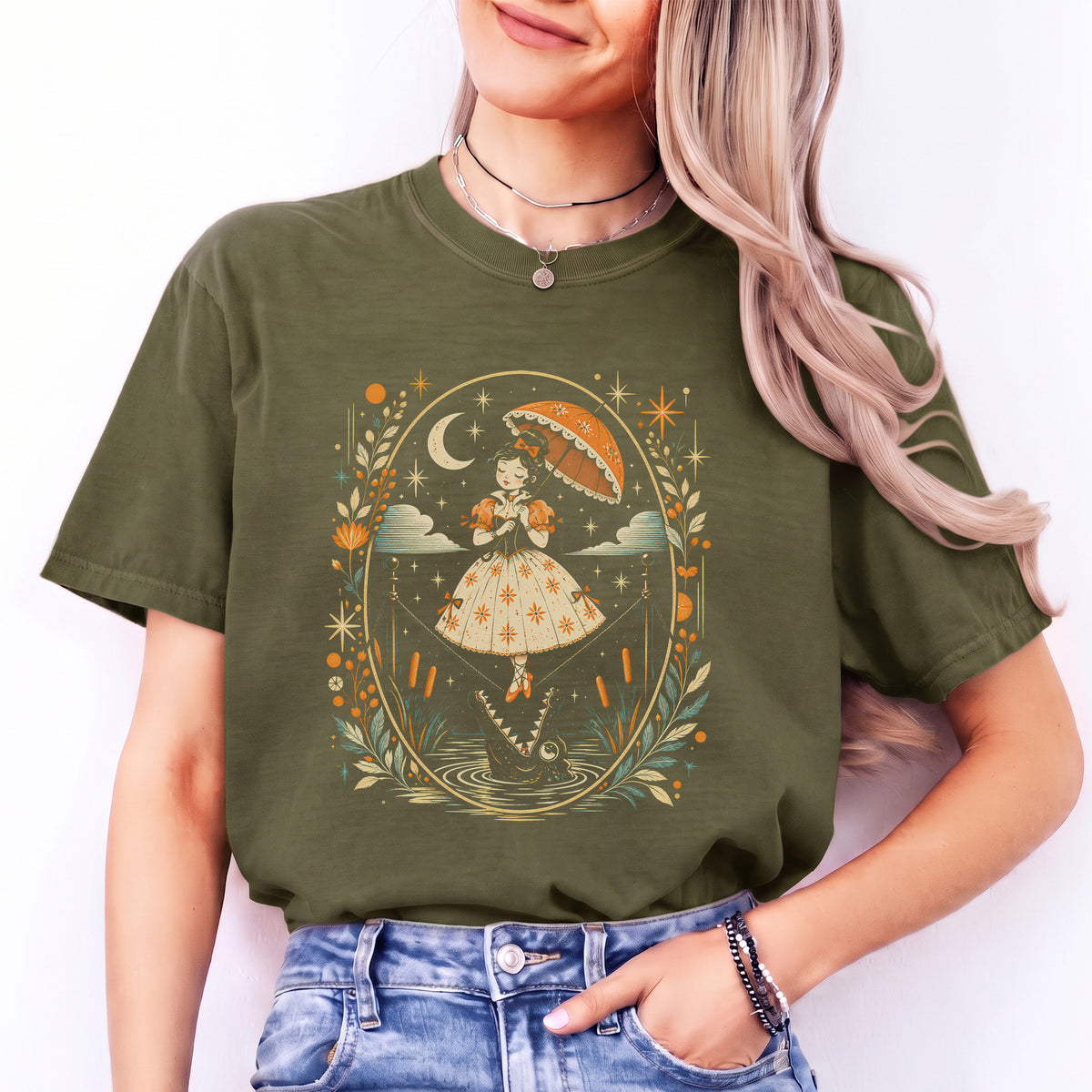 T-shirt graphique vintage « funambule »