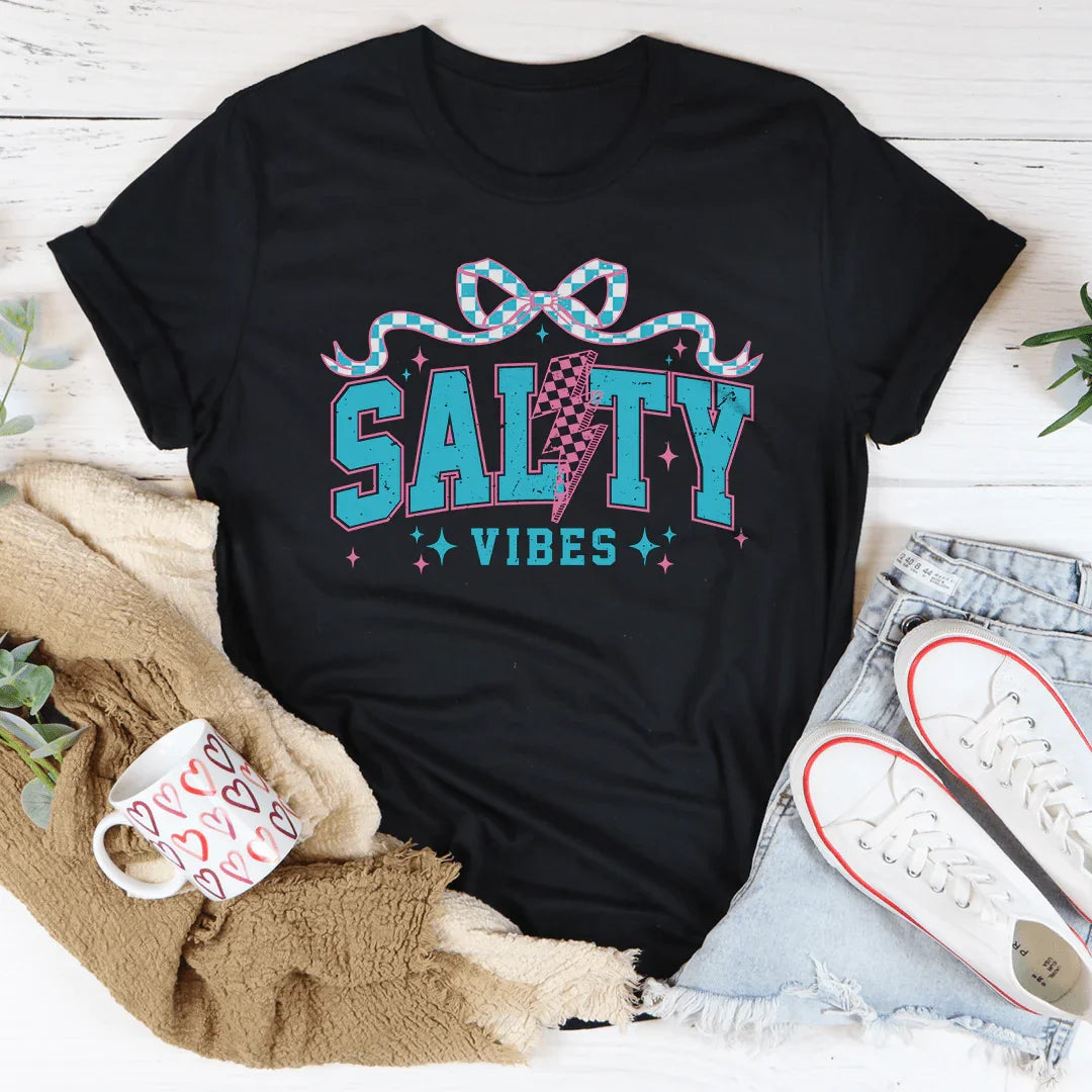 Salty Vibes Tee Black Heather / S Peachy Sunday T-Shirt