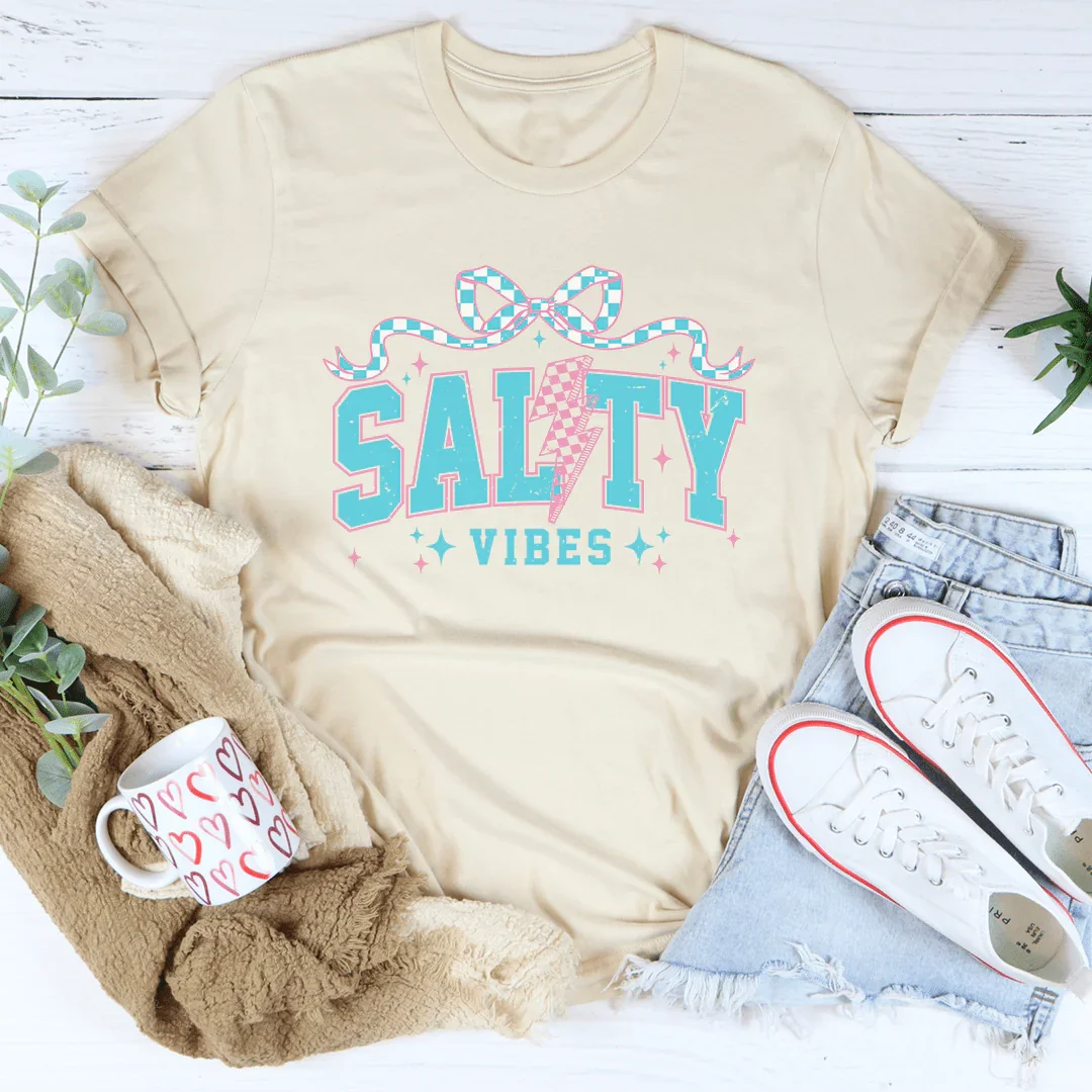 Salty Vibes Tee Soft Cream / S Peachy Sunday T-Shirt