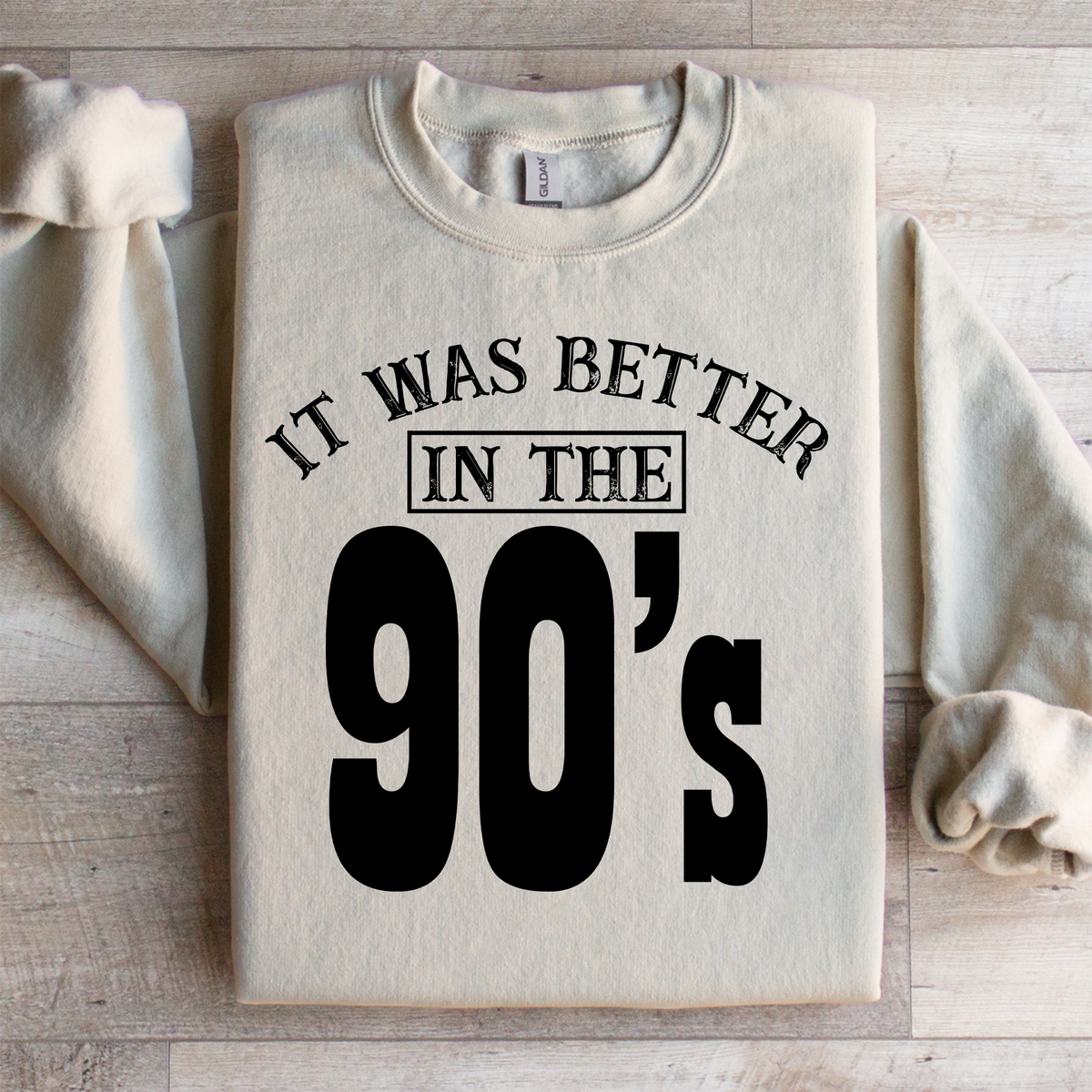 « C’était mieux dans les années 90 » – Sweat-shirt molletonné douillet pour millennials nostalgiques